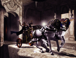 Картинка 3д графика fantasy фантазия лошади