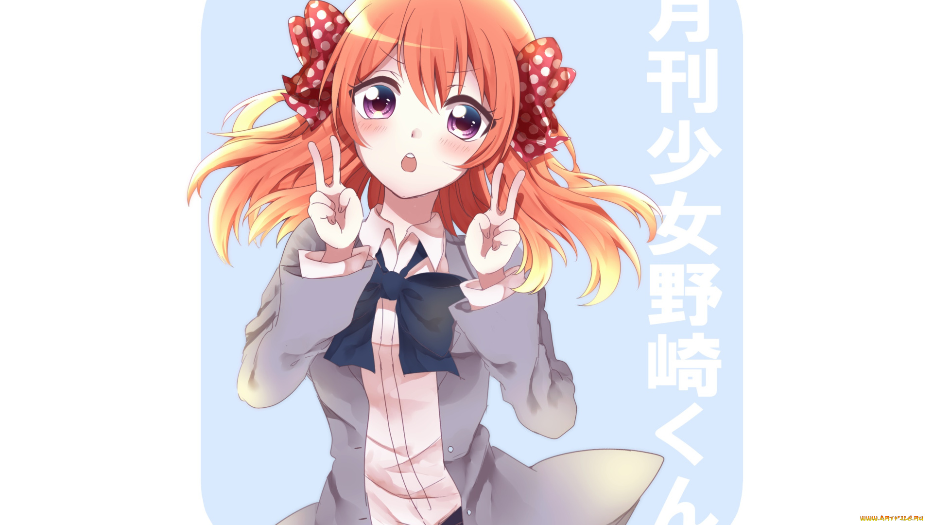 аниме, gekkan, shoujo, nozaki-kun, sakura, chiyo