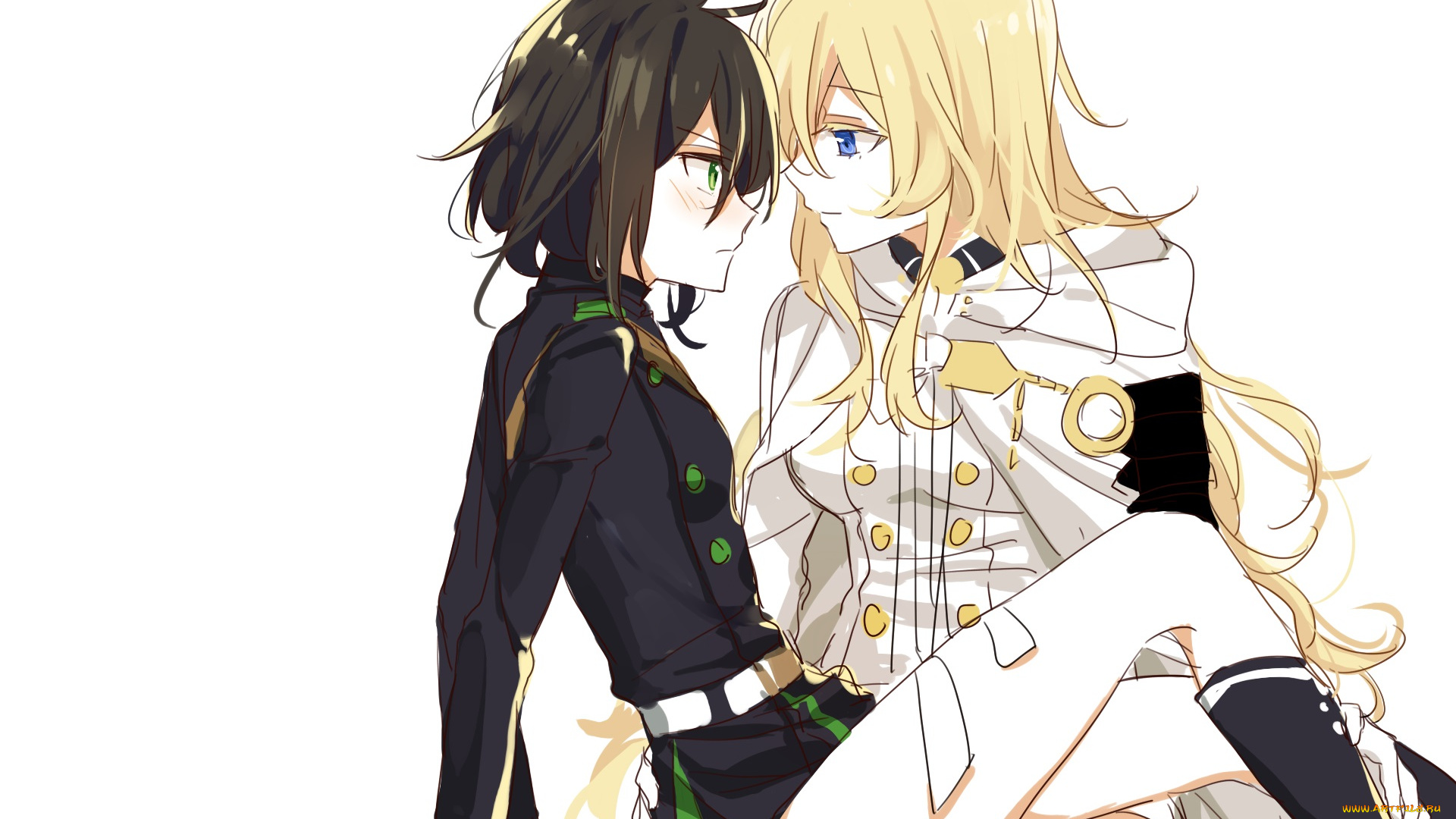 аниме, owari, no, seraph, юичиро, микаэла