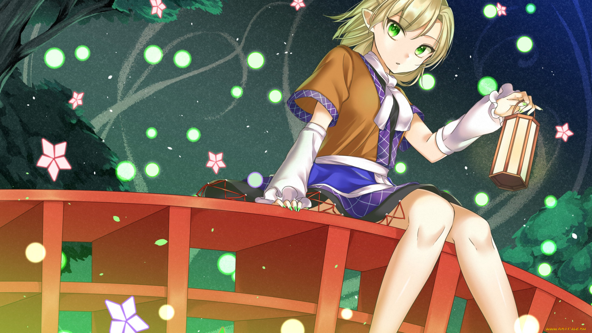 аниме, touhou, mizuhashi, parsee