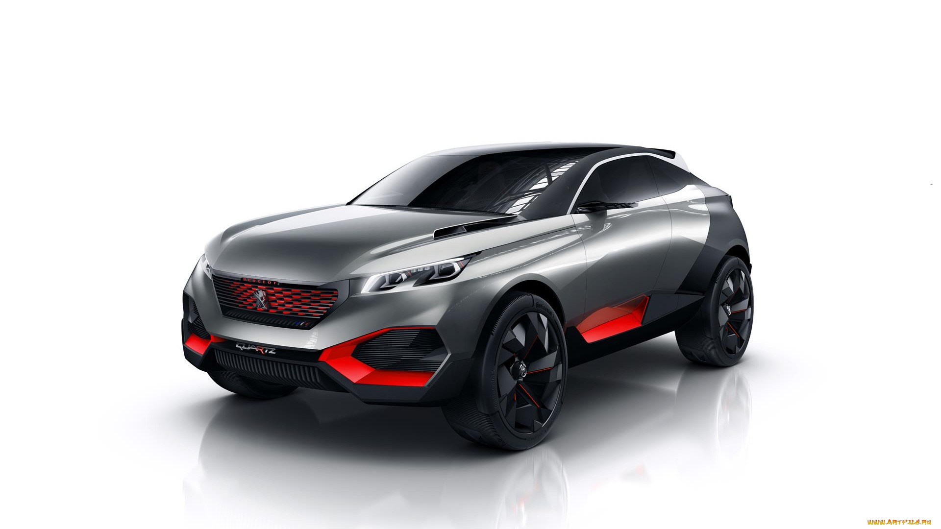 peugeot, quartz, concept, 2017, автомобили, 3д, 2017, concept, quartz, peugeot