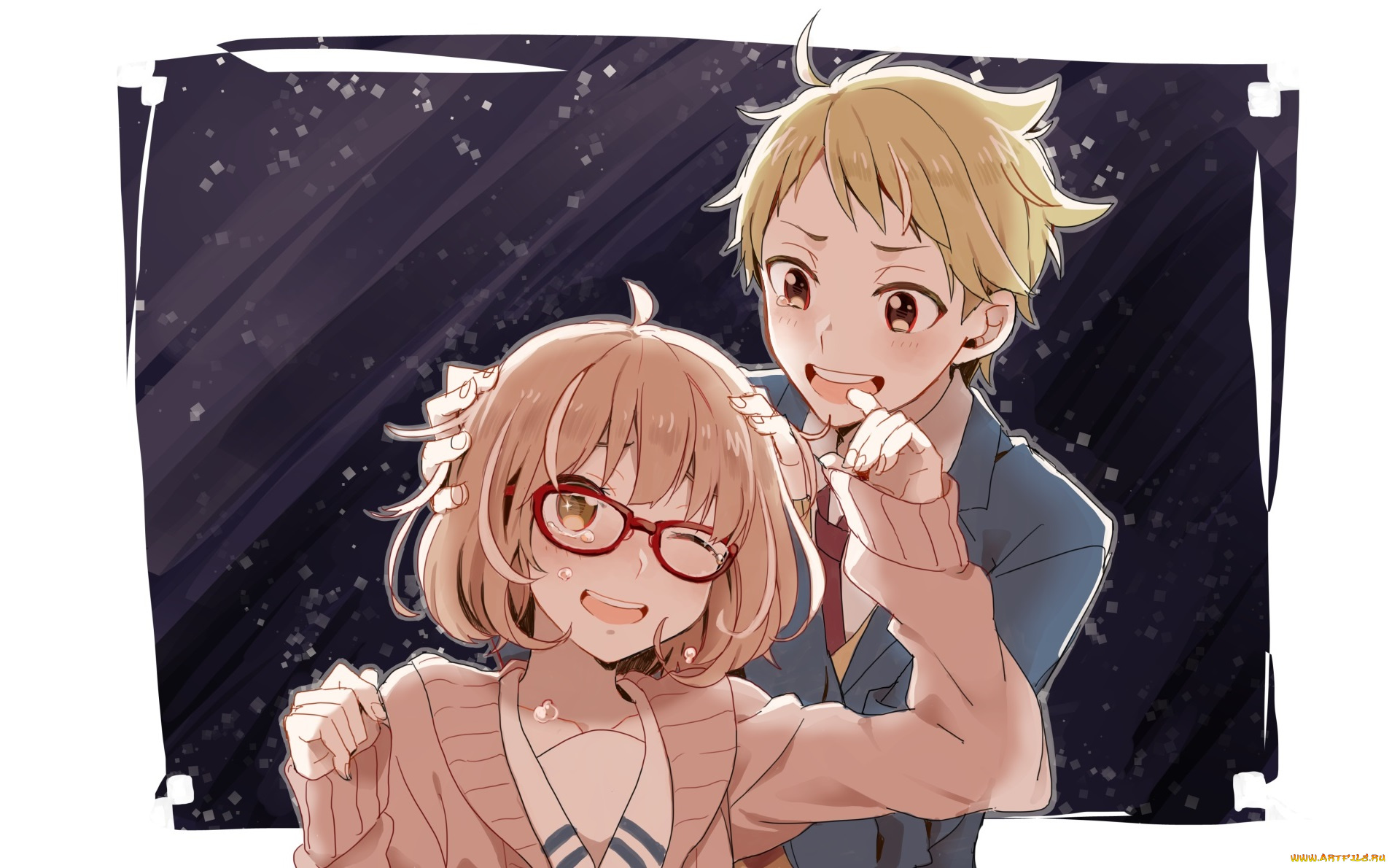 аниме, kyoukai, no, kanata, kuriyama, mirai, kanbara, akihito