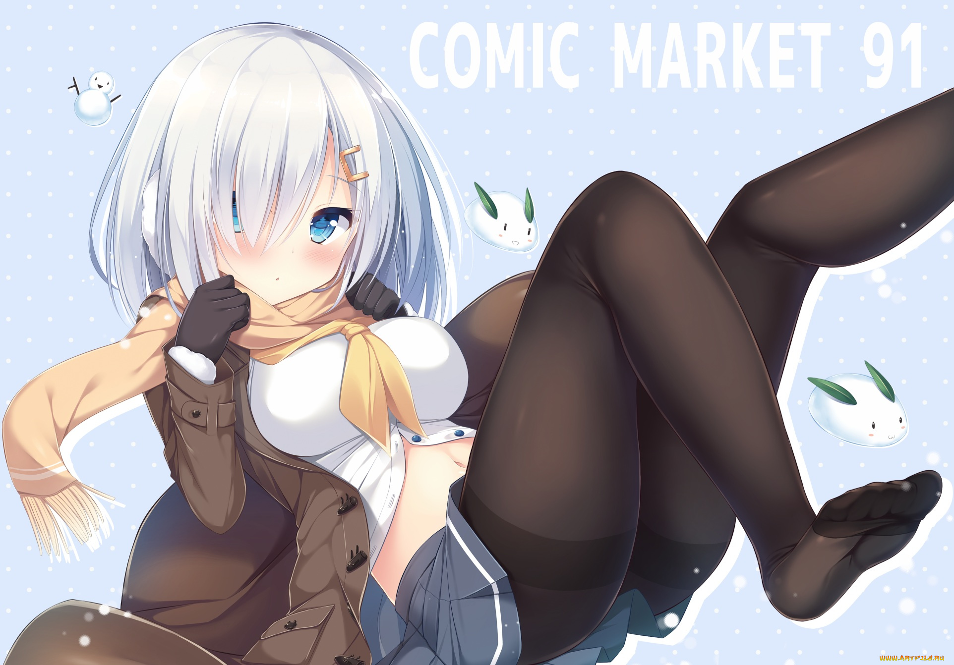 аниме, kantai, collection, hamakaze