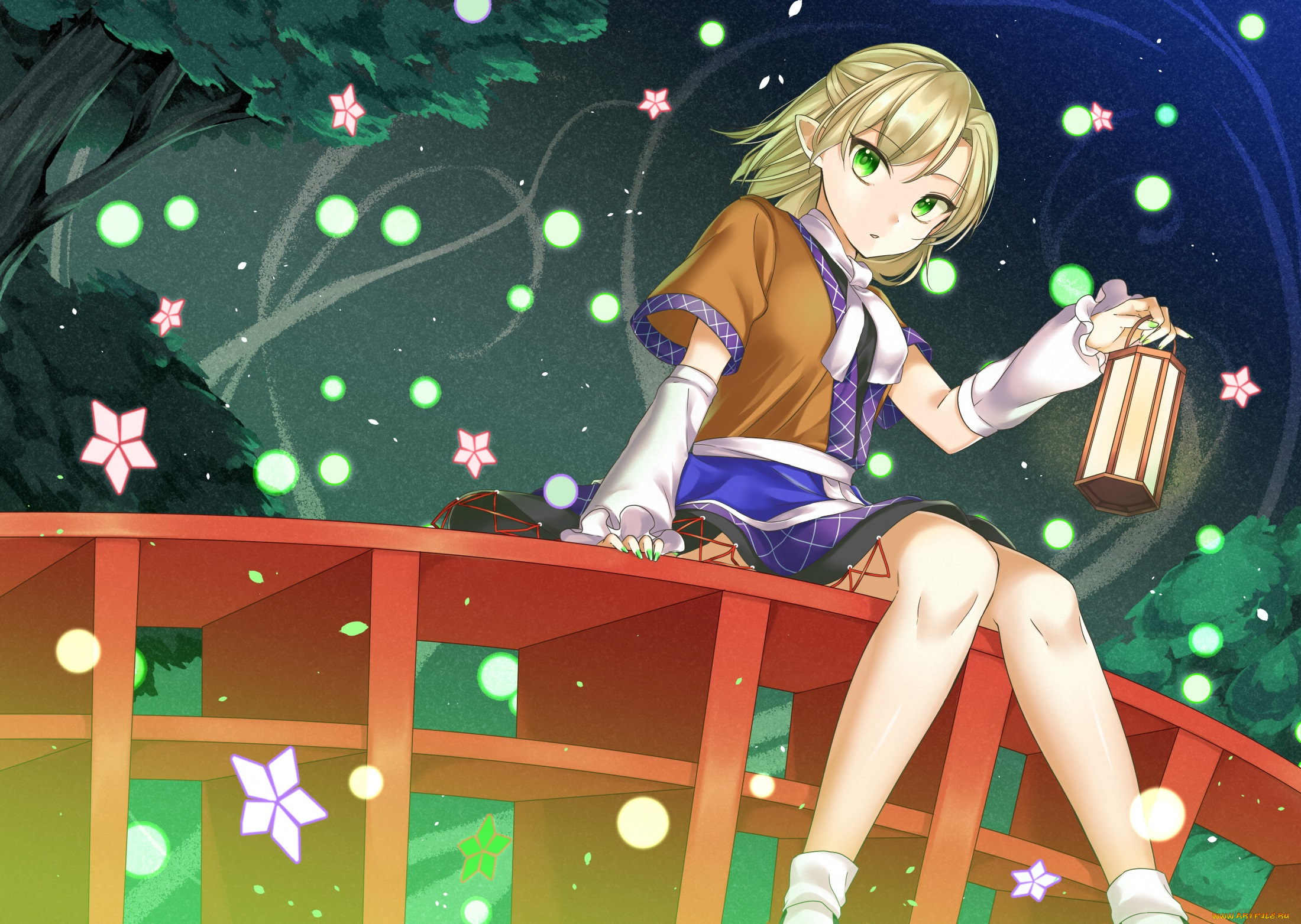 аниме, touhou, mizuhashi, parsee