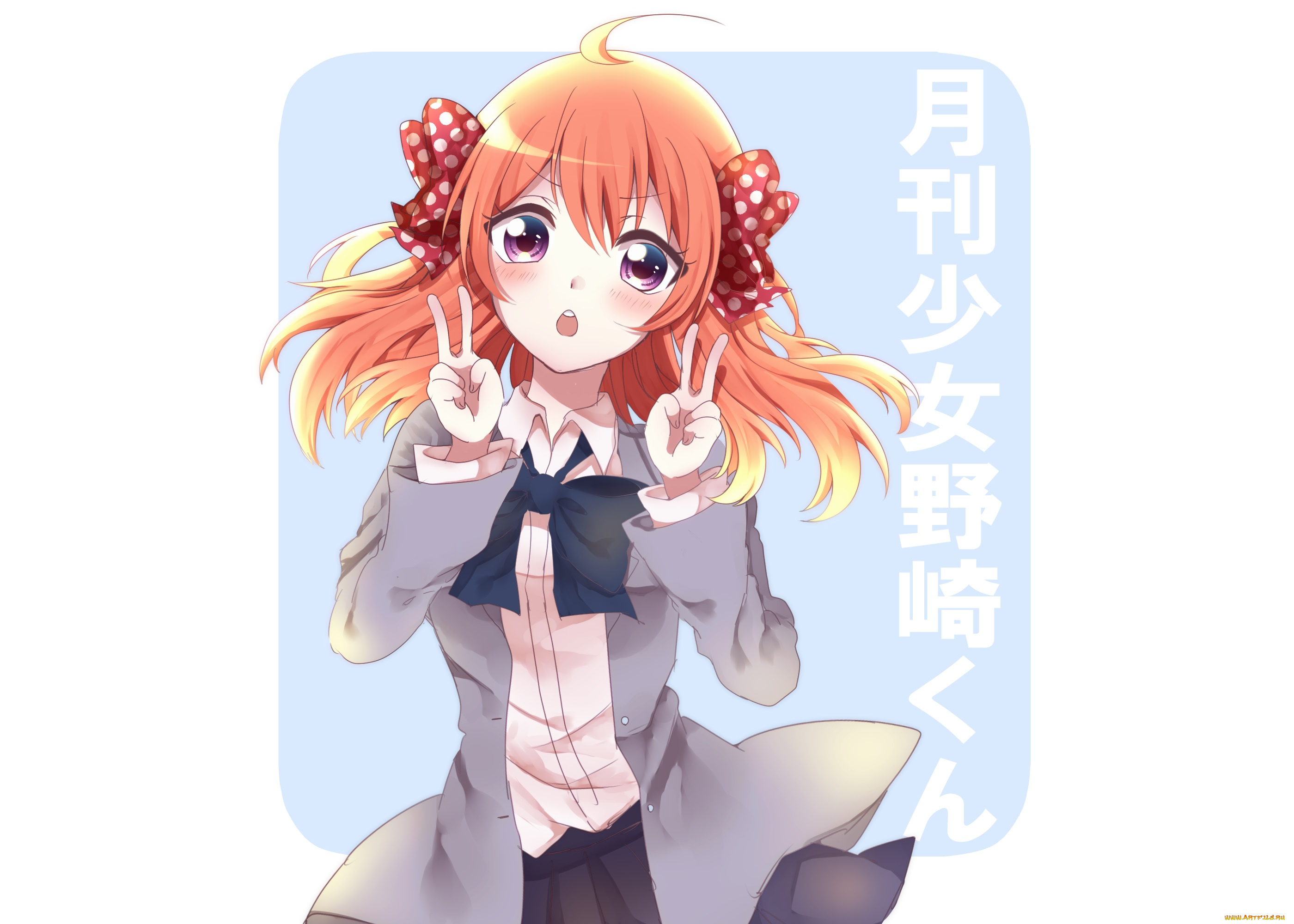 аниме, gekkan, shoujo, nozaki-kun, sakura, chiyo