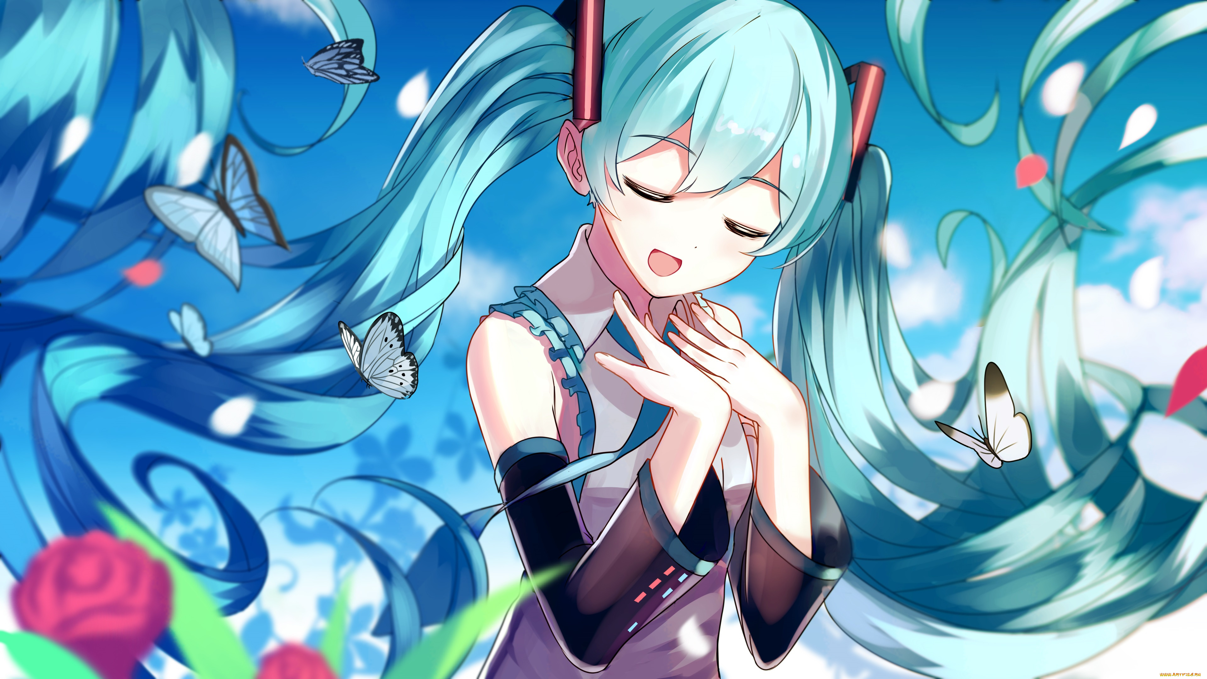 аниме, vocaloid, hatsune, miku