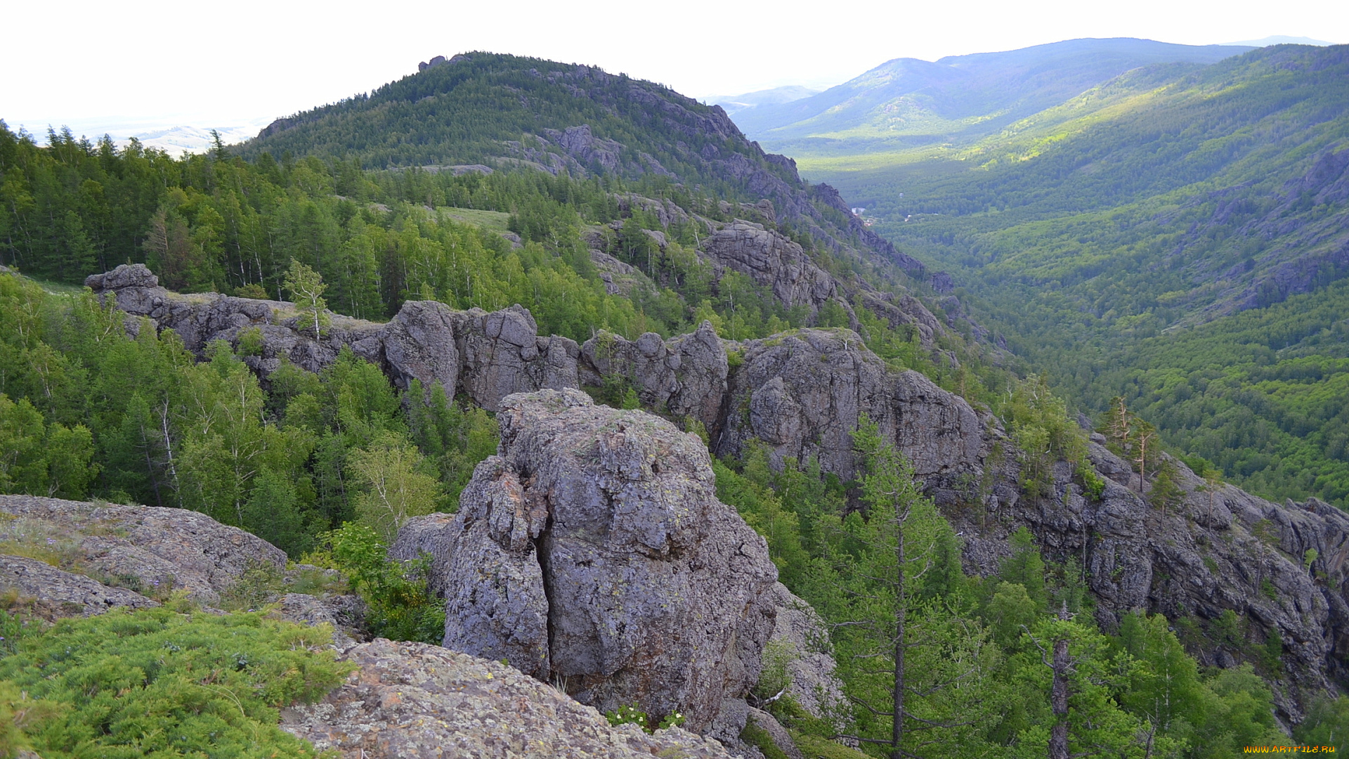 уральские, горы, природа, горы, деревья, скалы, уральские, россия, урал