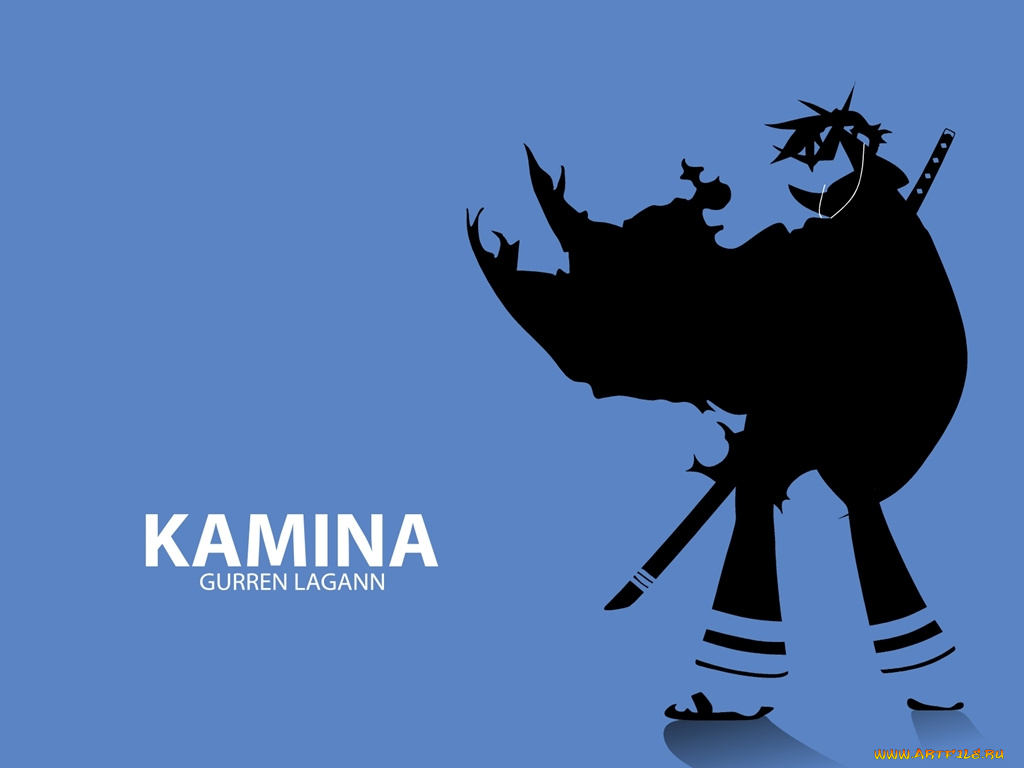 аниме, tengen, toppa, gurren, lagann, kamina