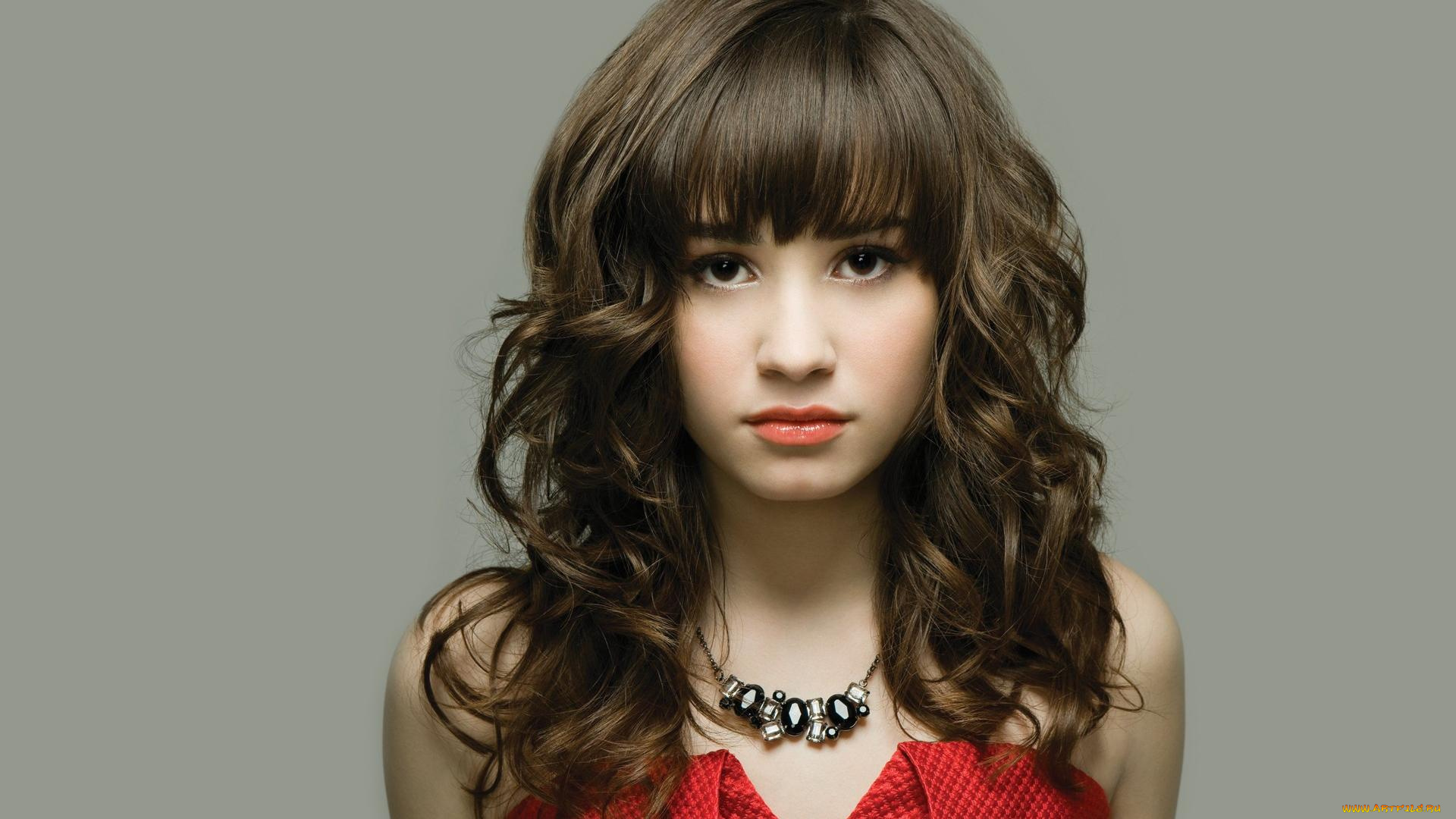 Demi, Lovato, девушки, волос, взгляд