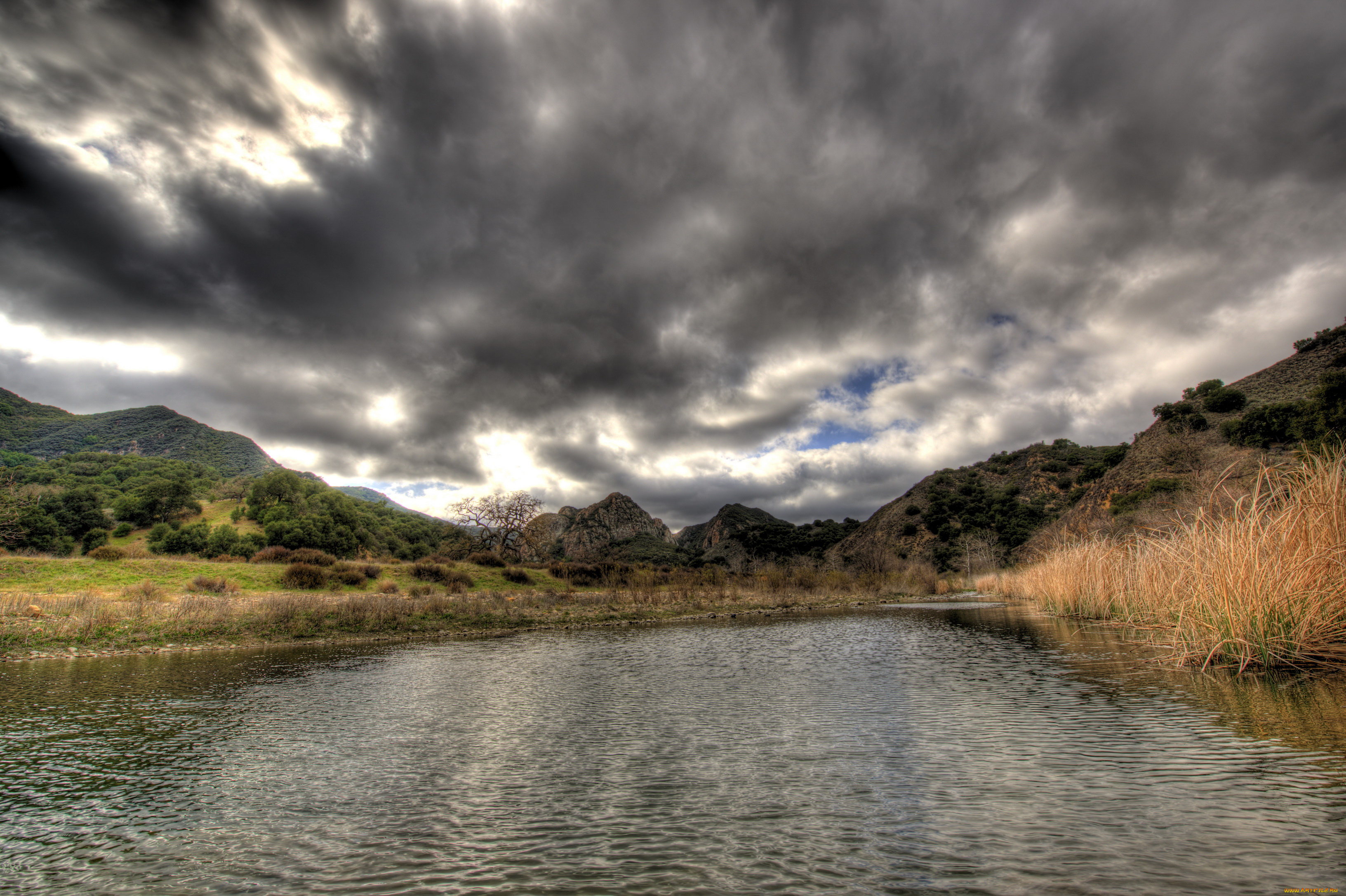 california, malibu, природа, реки, озера, пейзаж, река