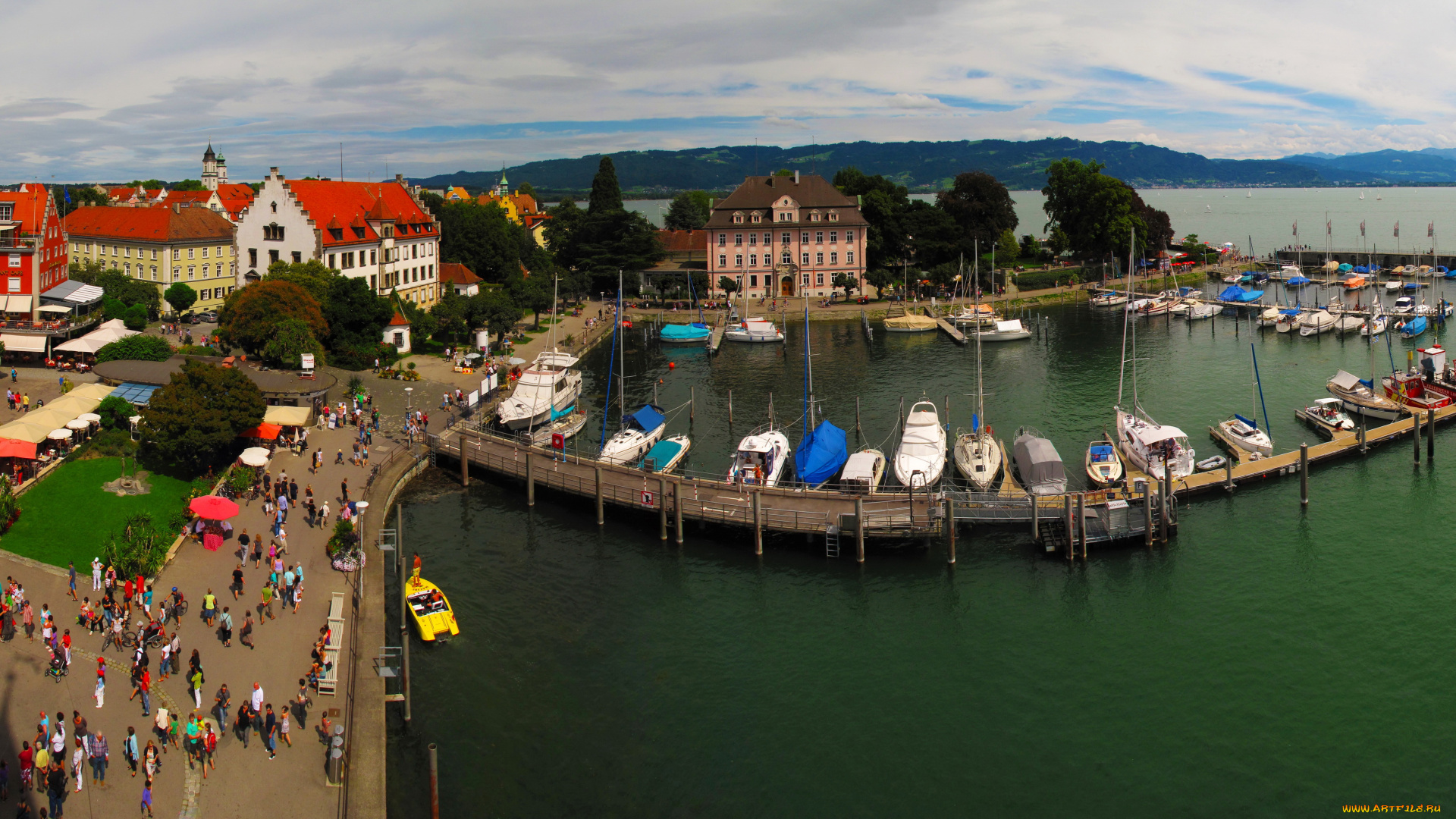 lindau, германия, города, -, улицы, , площади, , набережные, причалы, дома, германия, река, lindau