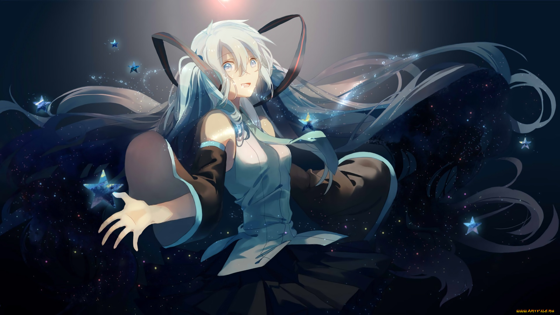 аниме, vocaloid, hatsune, miku