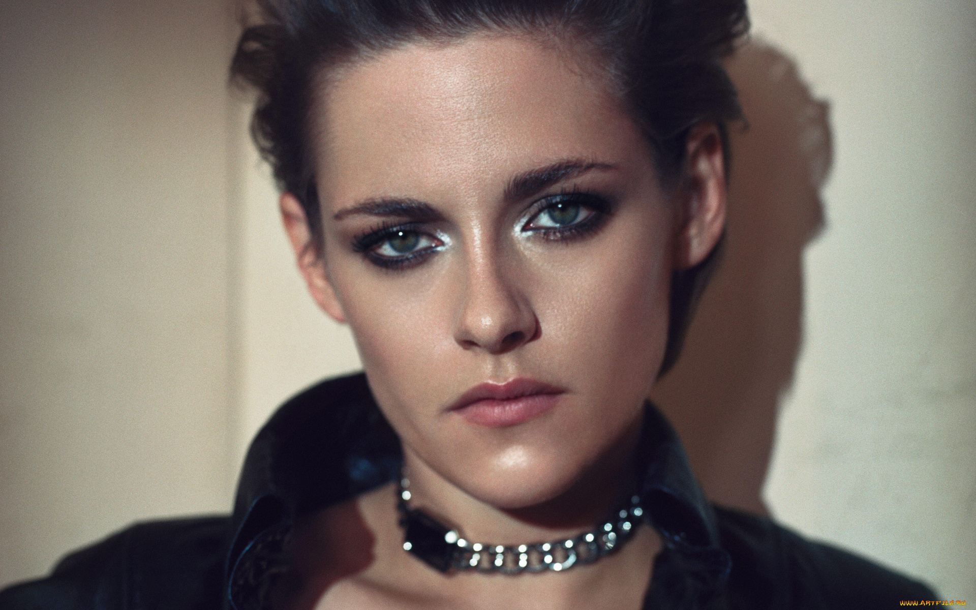 девушки, kristen, stewart, лицо, брюнетка, актриса