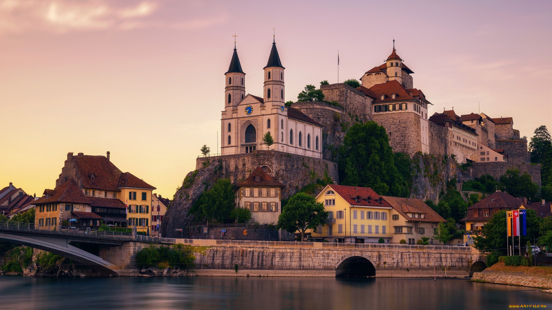 aarburg, castle, switzerland, города, замки, швейцарии, aarburg, castle