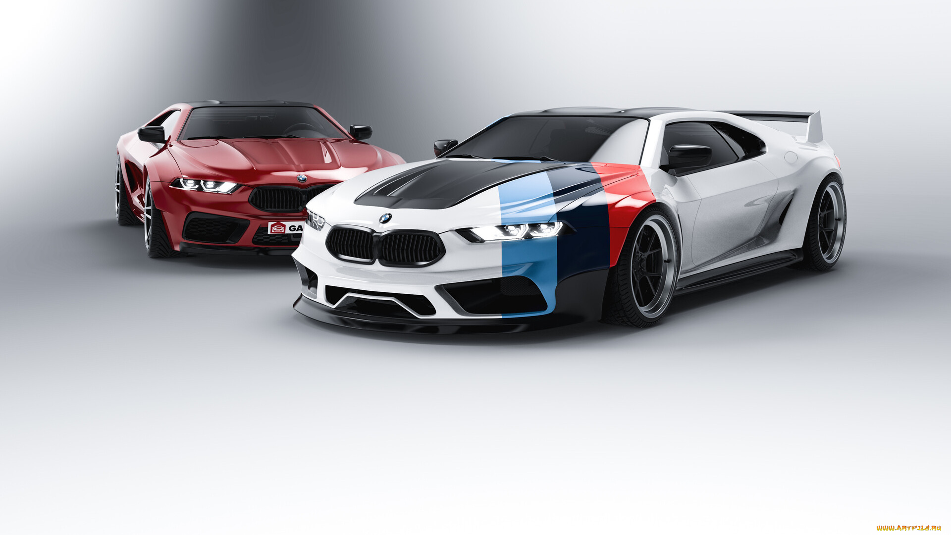 автомобили, 3д, bmw, m1, and, competition, modern, version