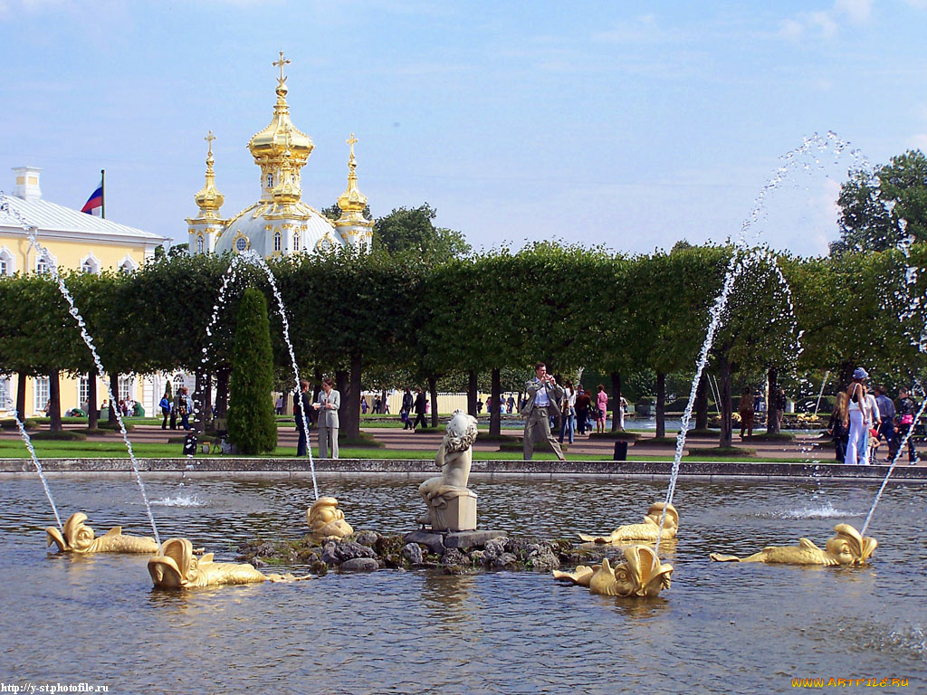 петергоф, верхний, парк, лето, 2005, города, санкт, петербург, россия