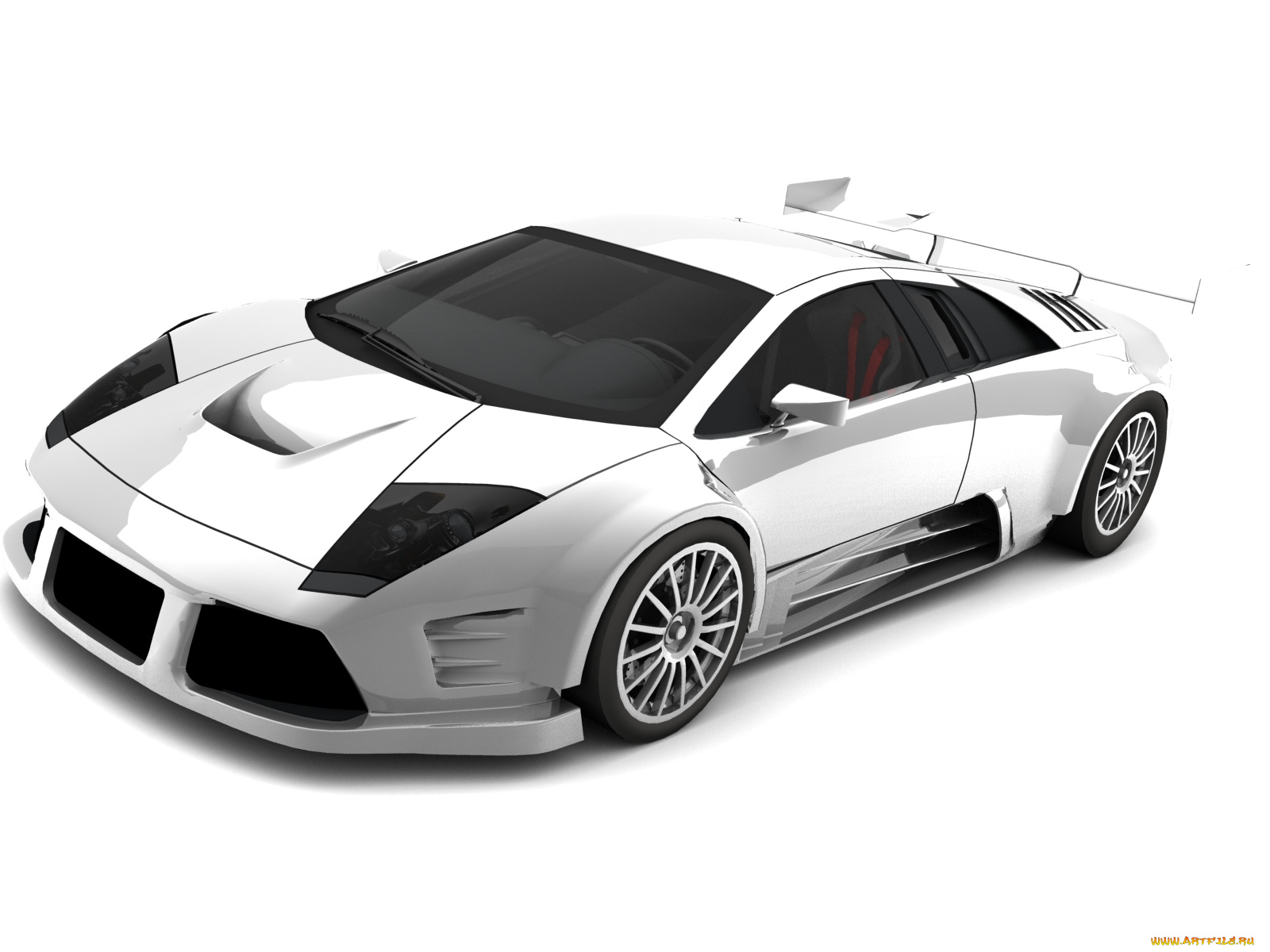 lamborghini, murcielago, tuning, ||, автомобили, 3д