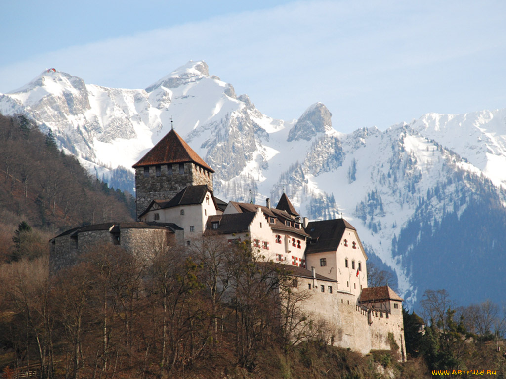 vaduz, liechtenstein, города, дворцы, замки, крепости