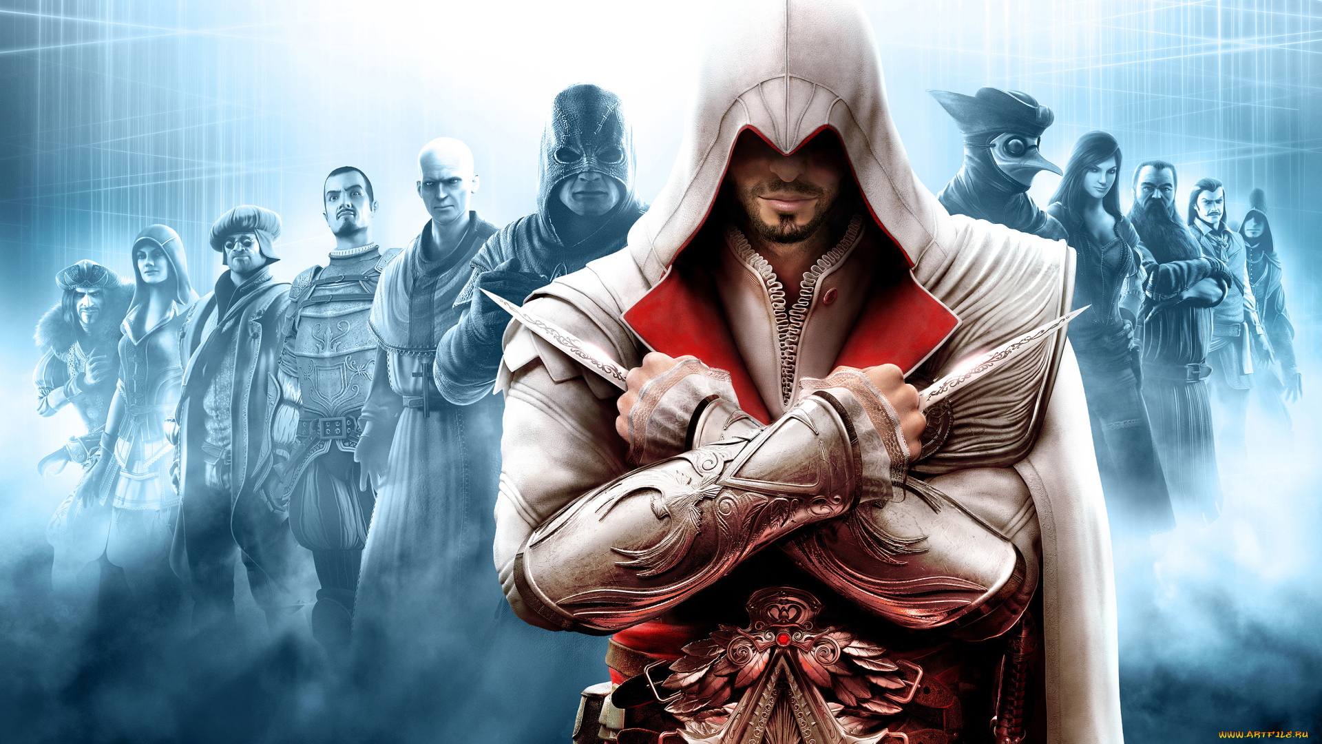 assassin`s, creed, brotherhood, artwork, видео, игры