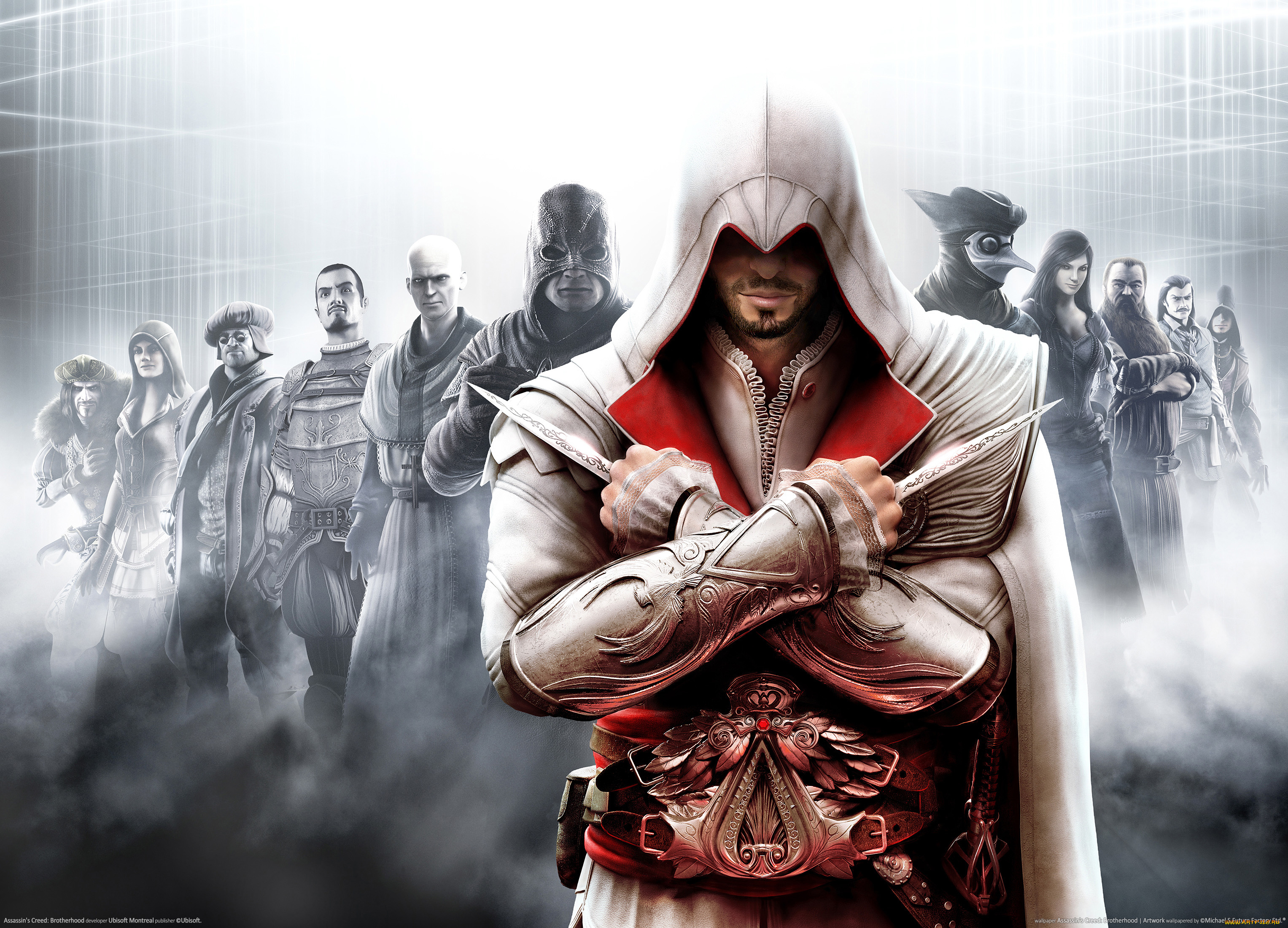 assassin`s, creed, brotherhood, artwork, видео, игры