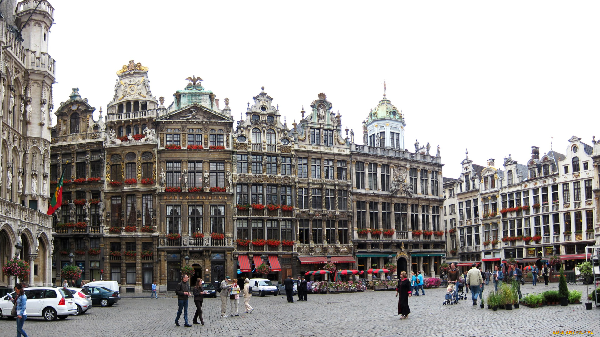 города, брюссель, бельгия, площадь, архитектура, готика