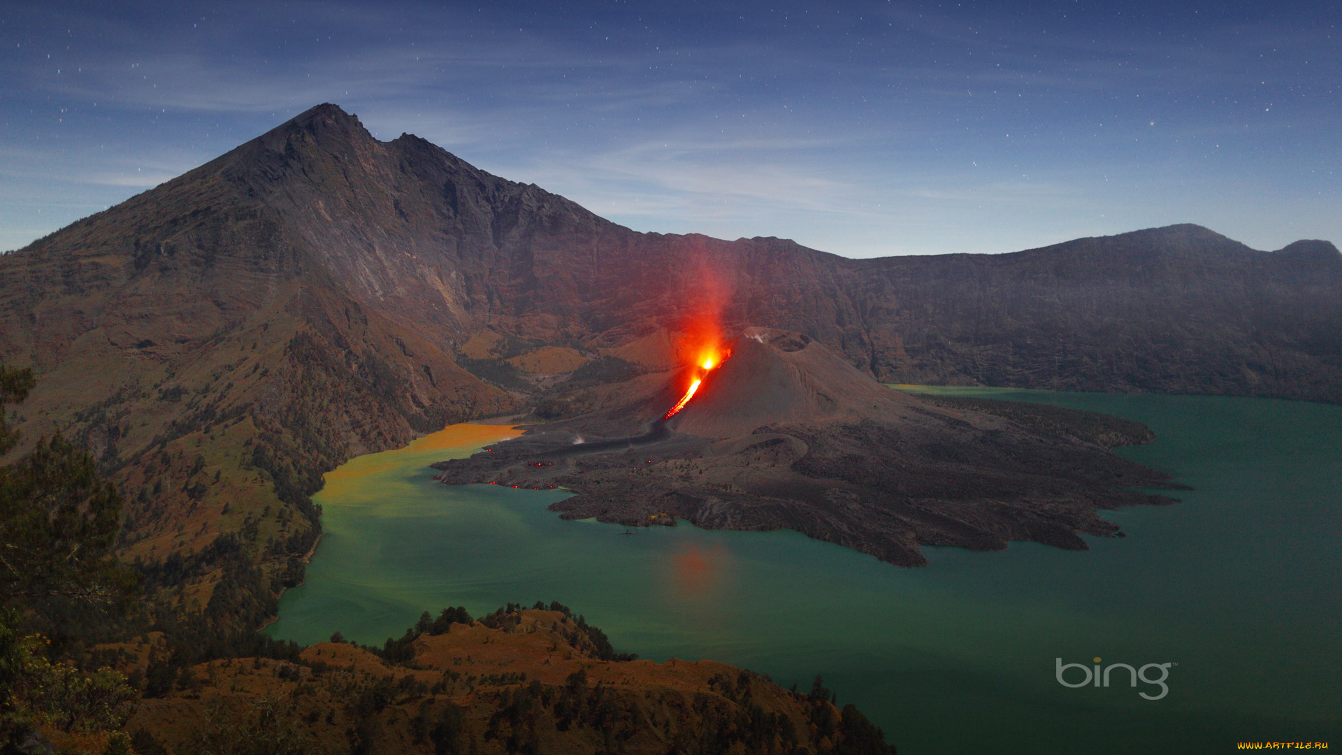природа, стихия, кратер, вулкан, лава, магма