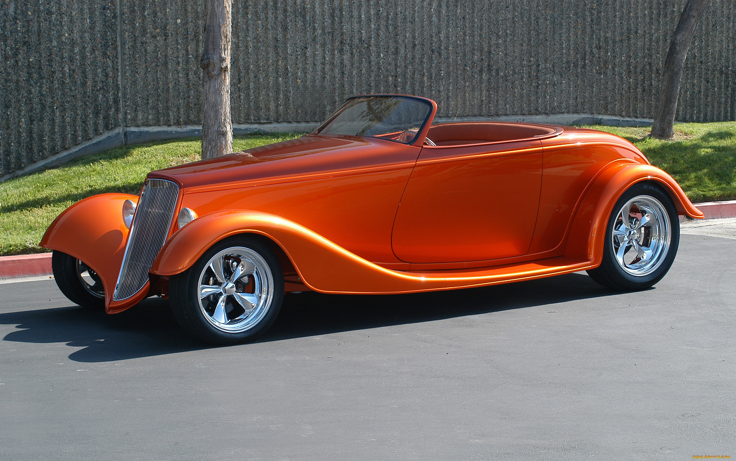 автомобили, custom, classic, car, orange, streetrod