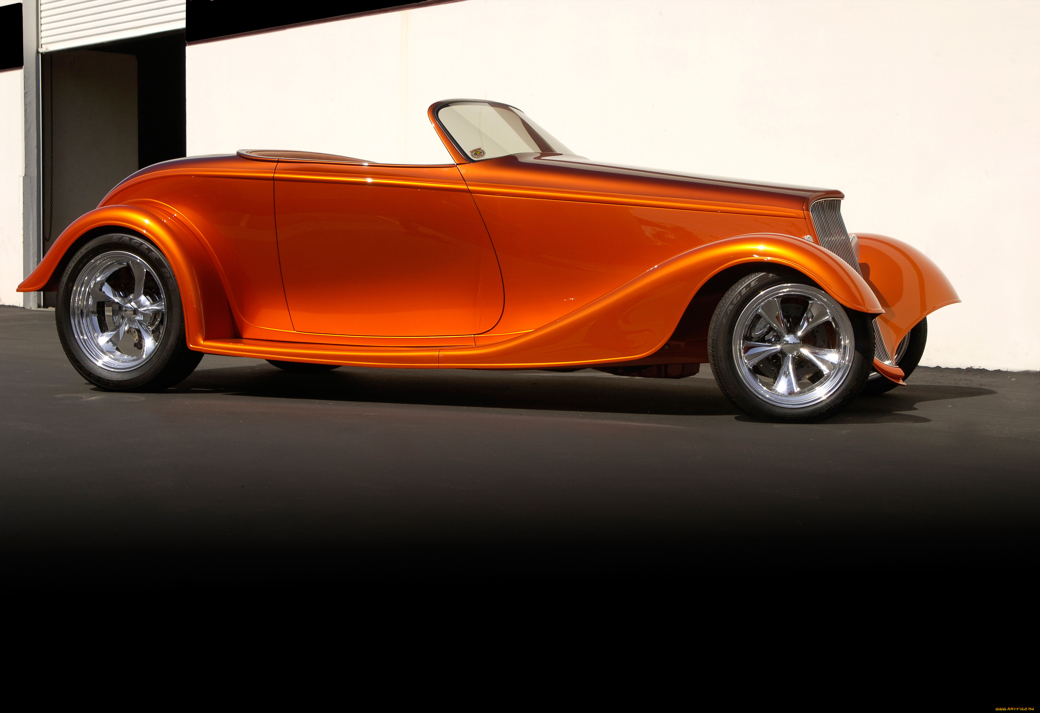 автомобили, custom, classic, car, cabrio, orange, streetrod