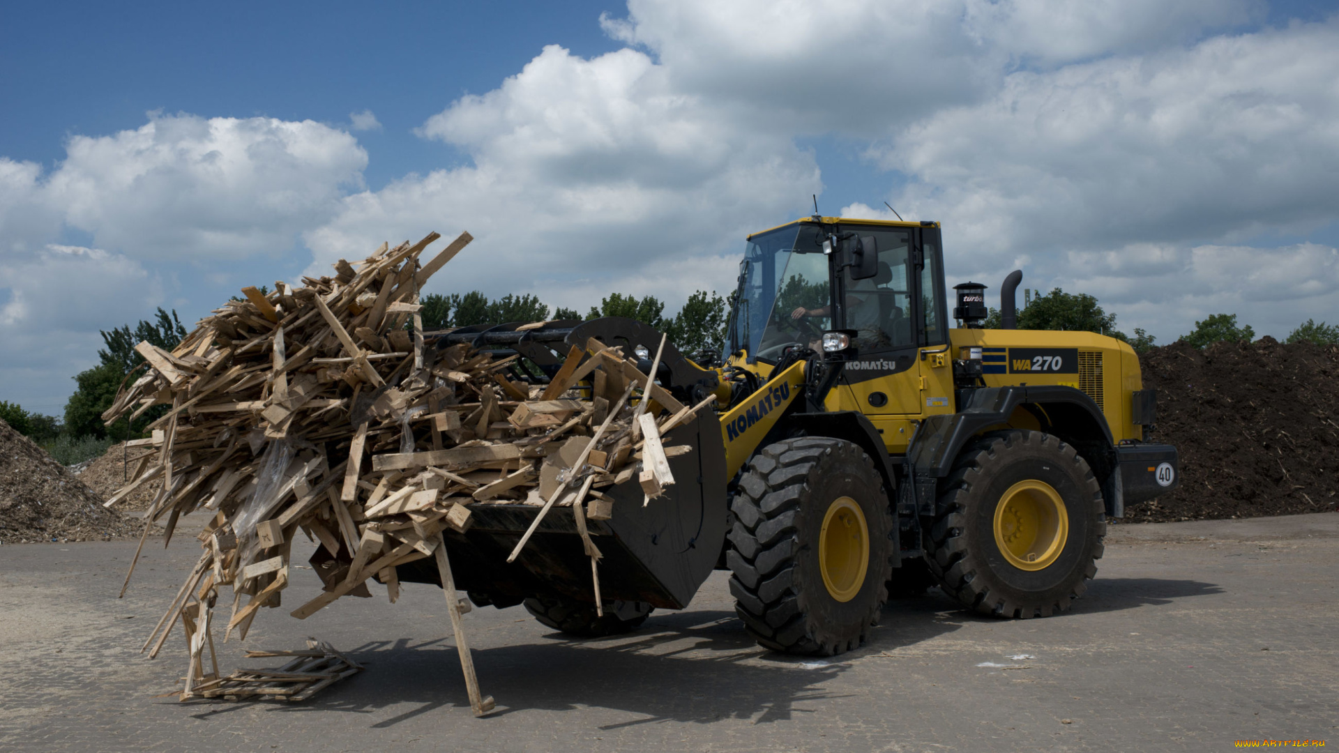 техника, фронтальные, погрузчики, komatsu