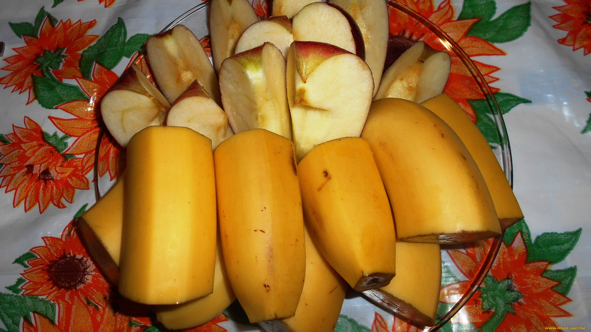еда, разное, бананы, яблоки