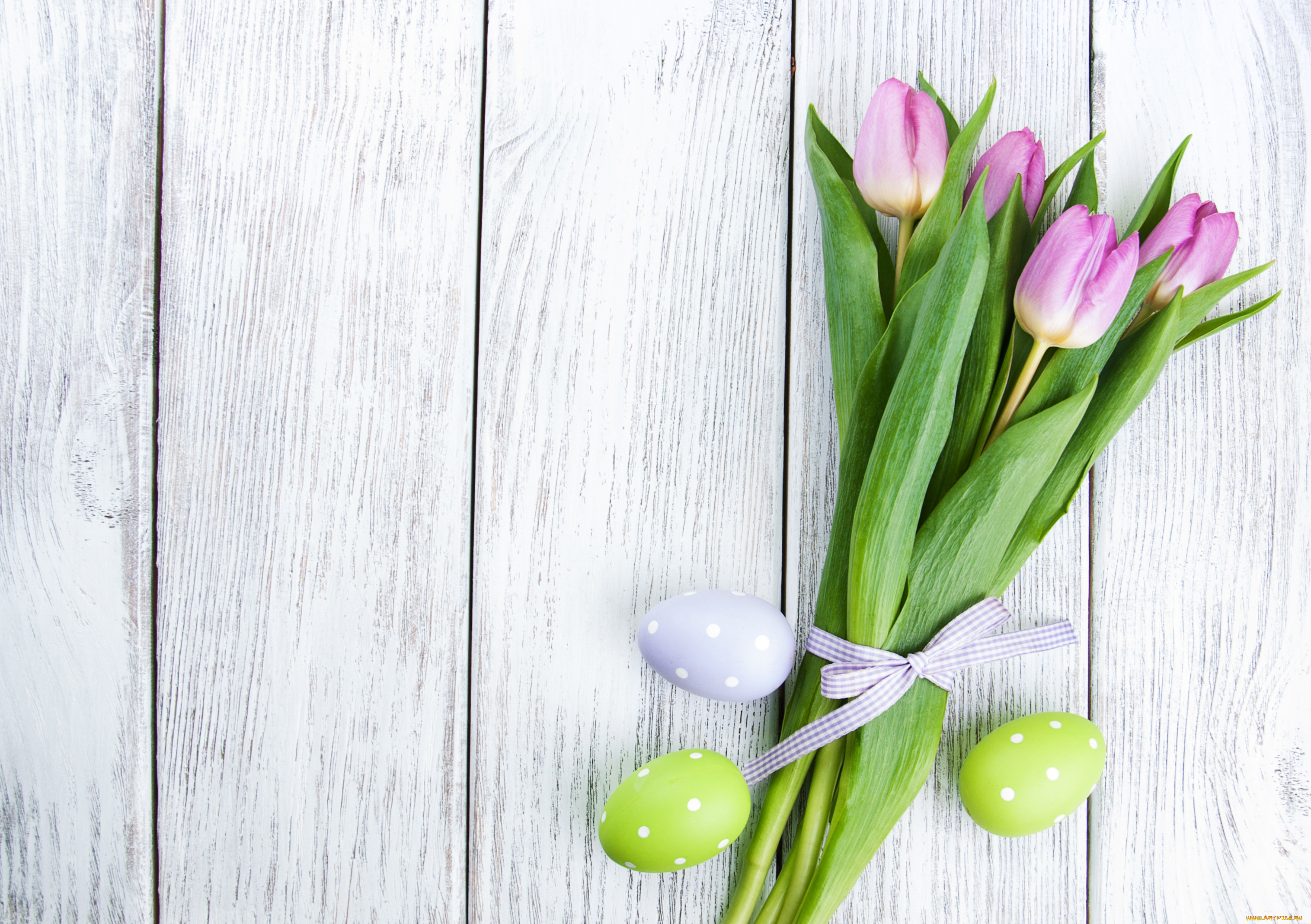 праздничные, пасха, цветы, яйца, colorful, тюльпаны, happy, wood, pink, flowers, tulips, easter