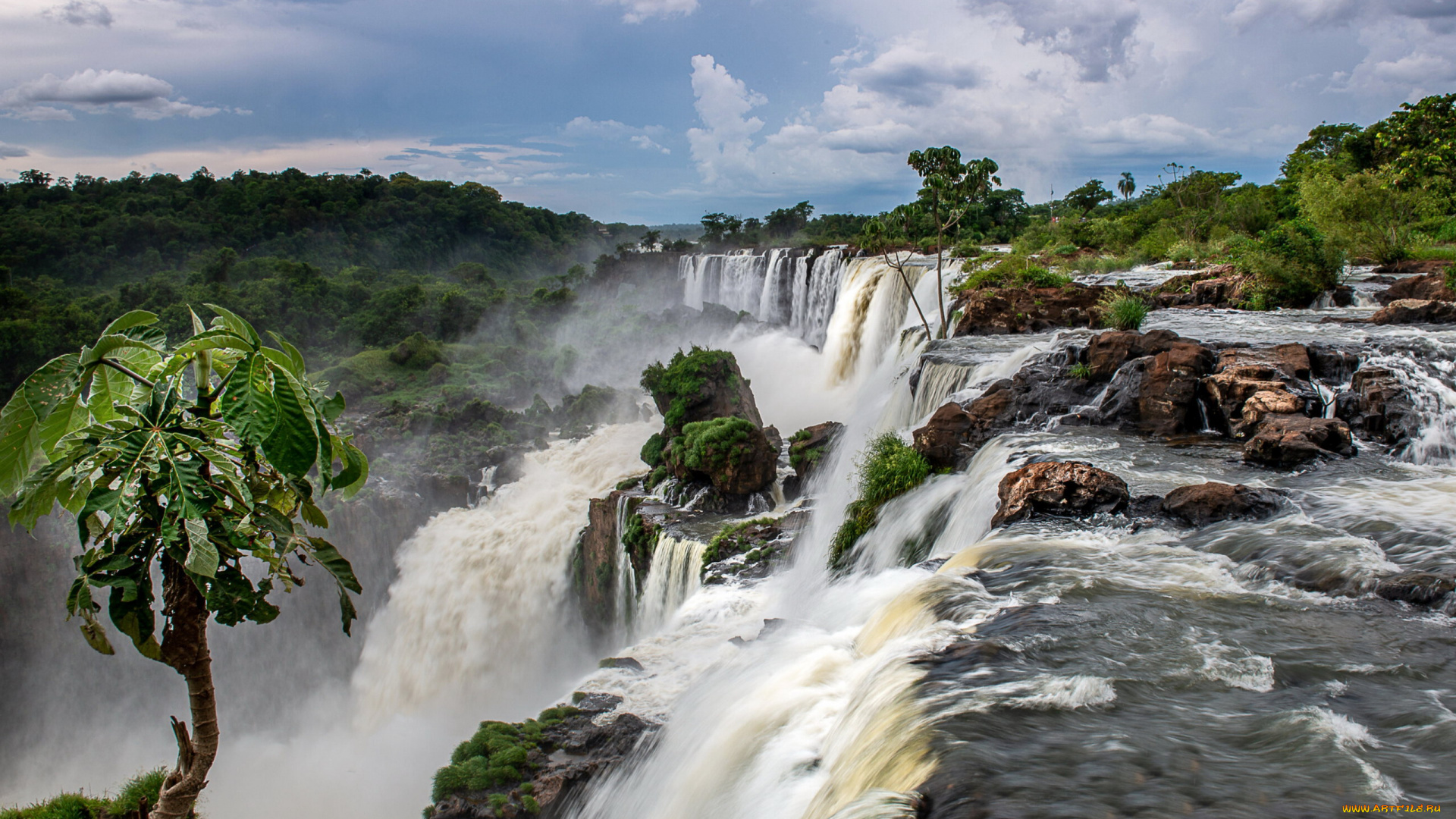 iguazu, waterfall, argentina, природа, водопады, iguazu, waterfall