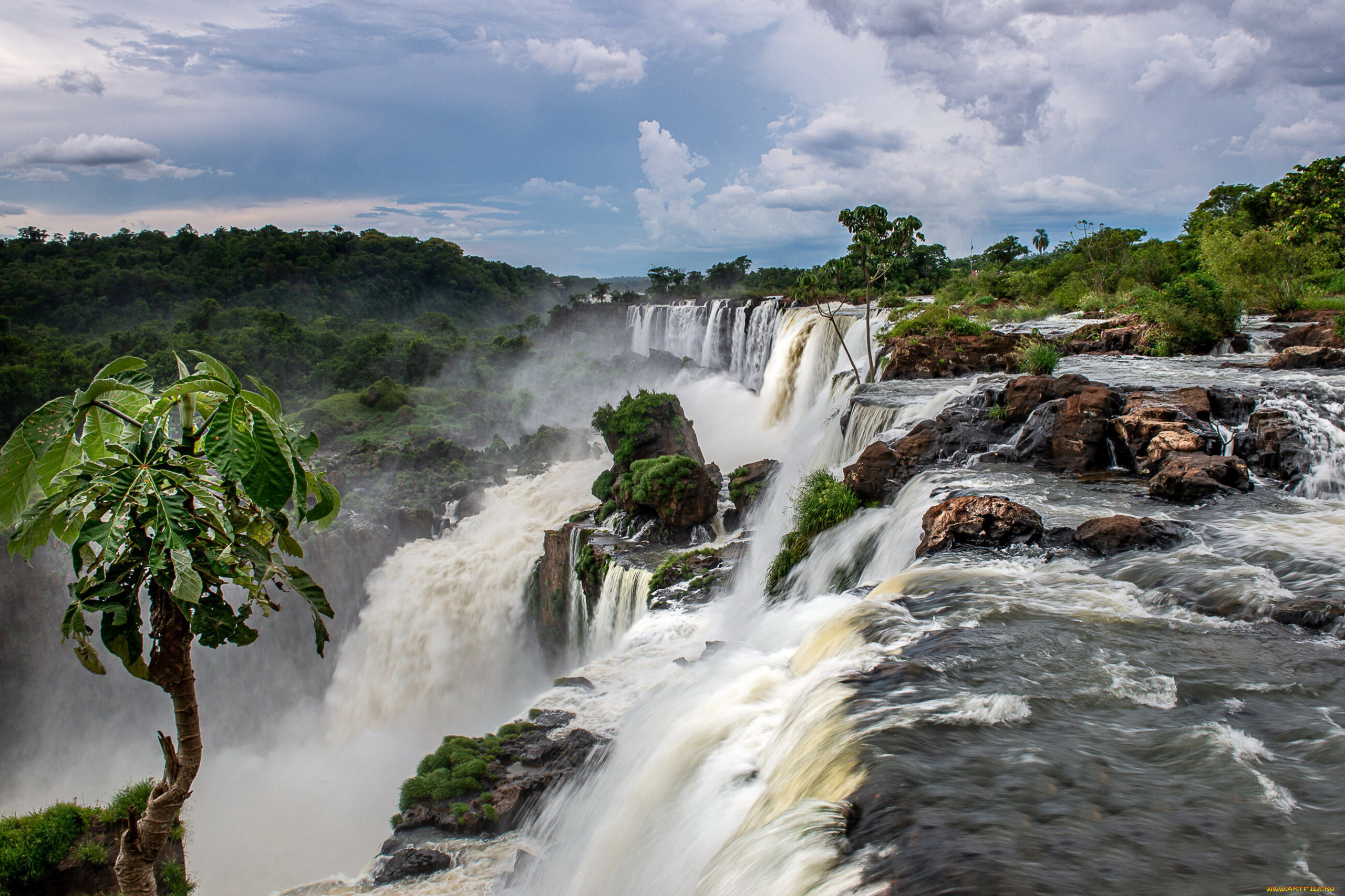 iguazu, waterfall, argentina, природа, водопады, iguazu, waterfall