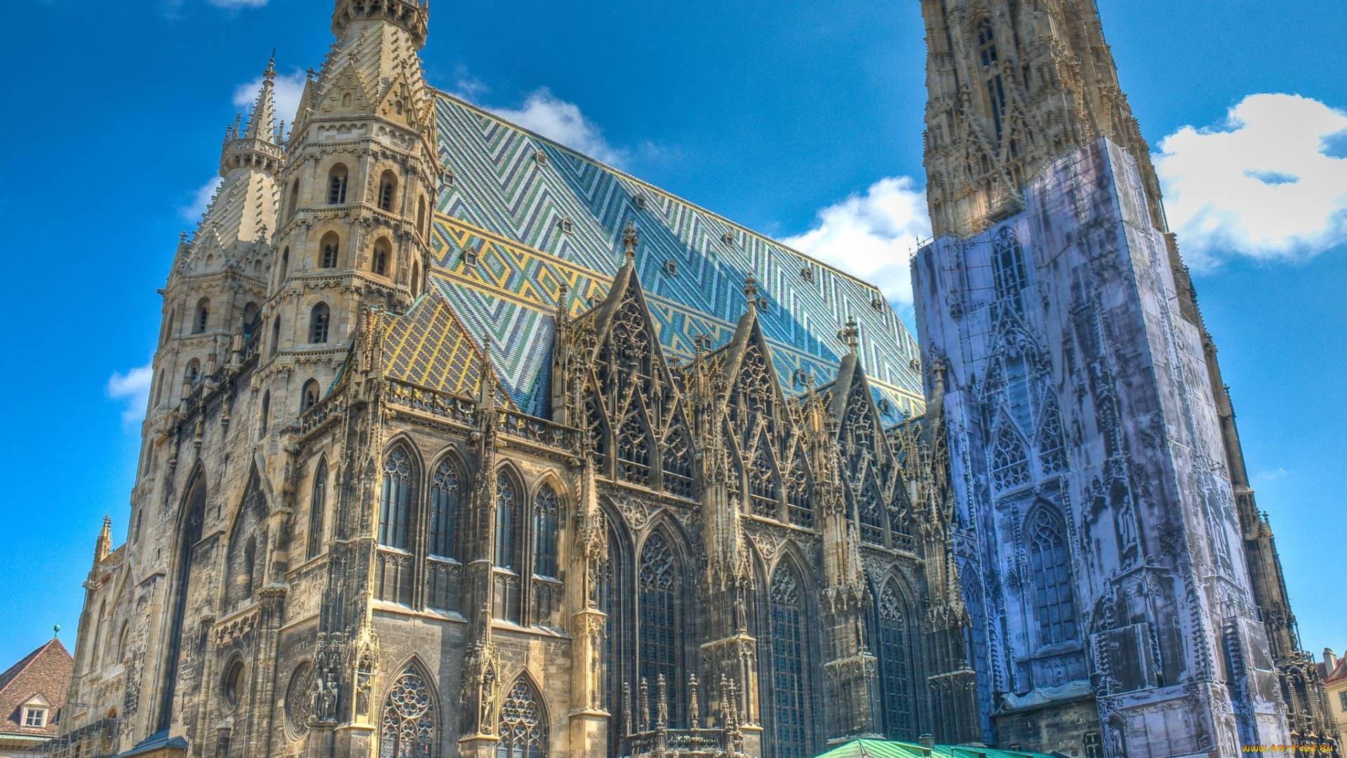 st, stephen`s, cathedral, vienna, города, вена, австрия