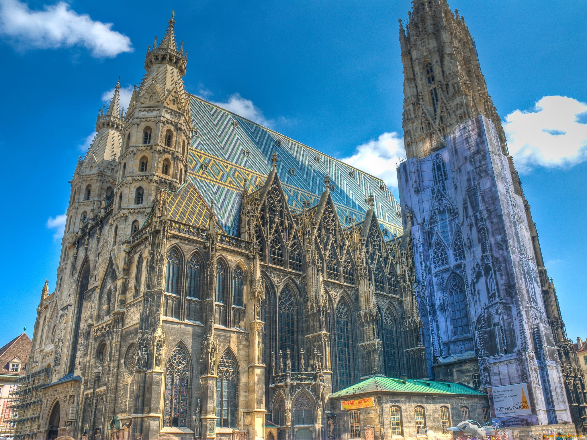 st, stephen`s, cathedral, vienna, города, вена, австрия