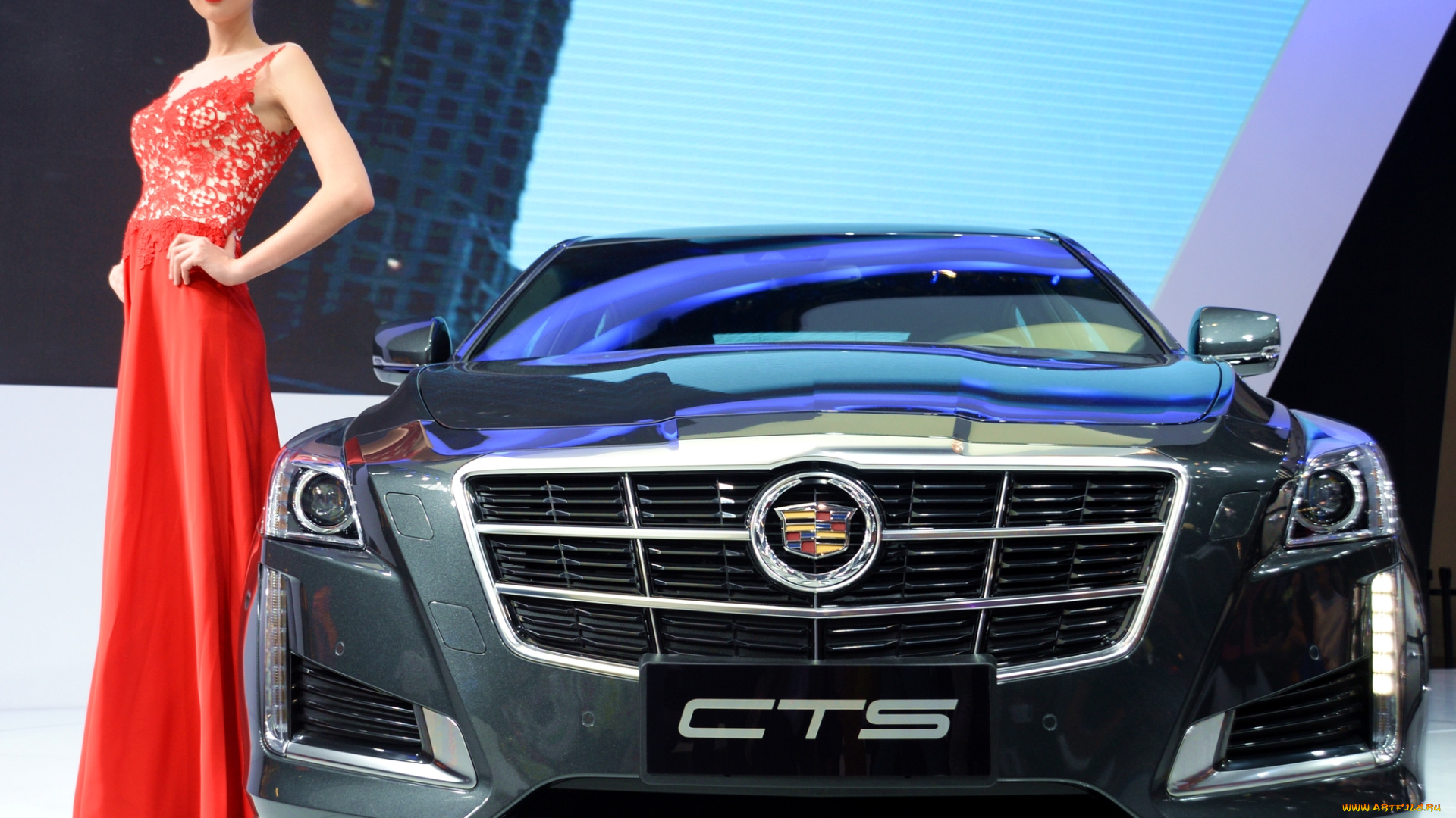 cadillac, cts, автомобили, авто, с, девушками, модель, авто, выставка