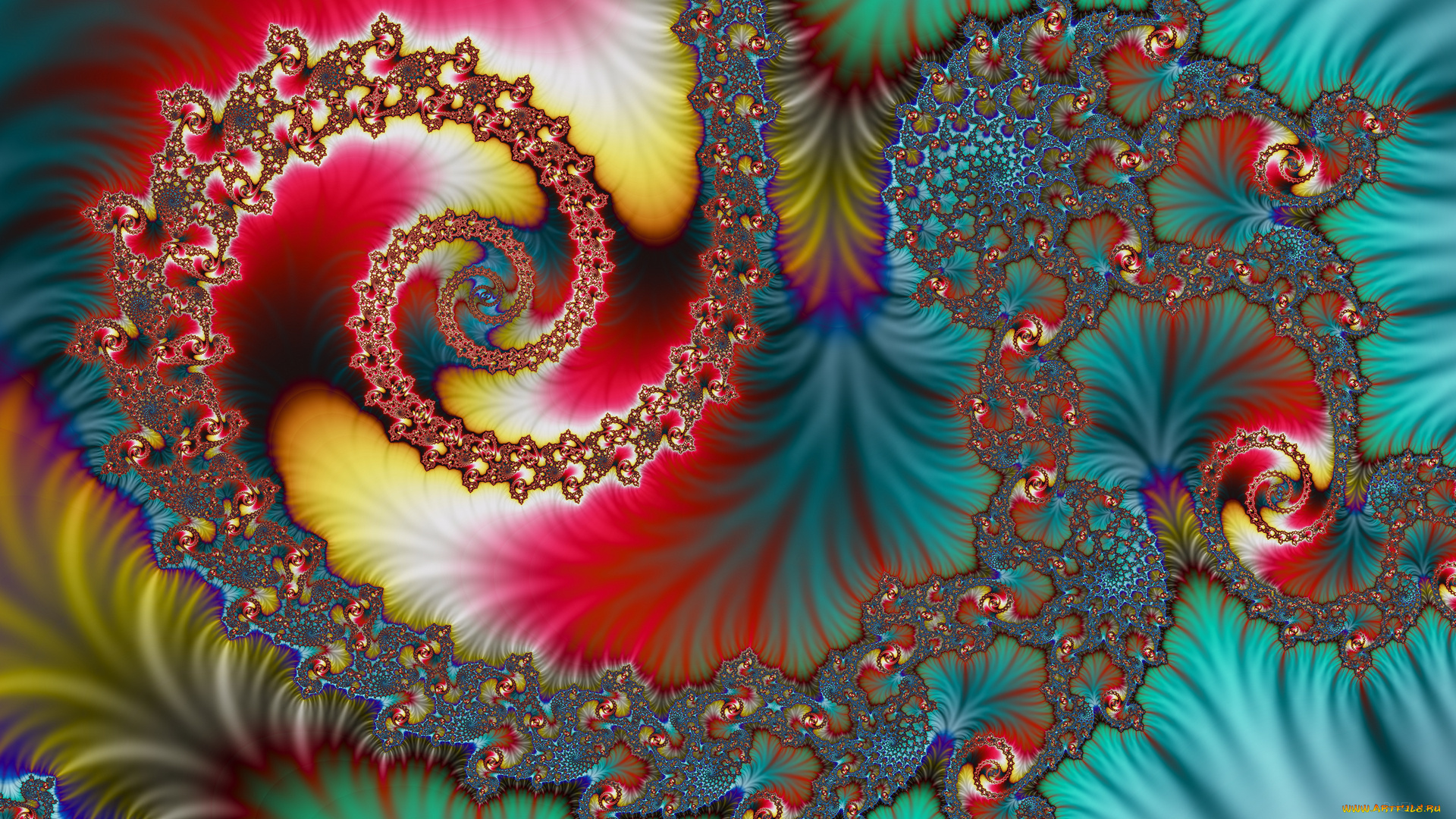 3д, графика, фракталы, , fractal, цвета, фон, узор