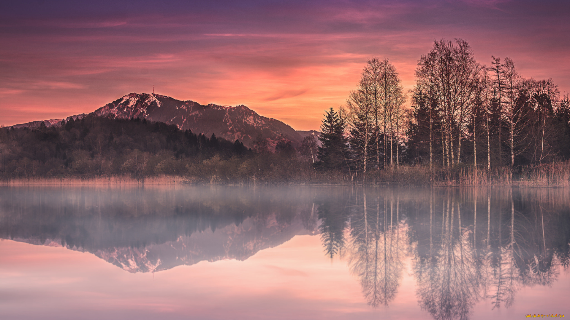 природа, реки, озера, горы, озеро, деревья, bavaria, germany, бавария, германия