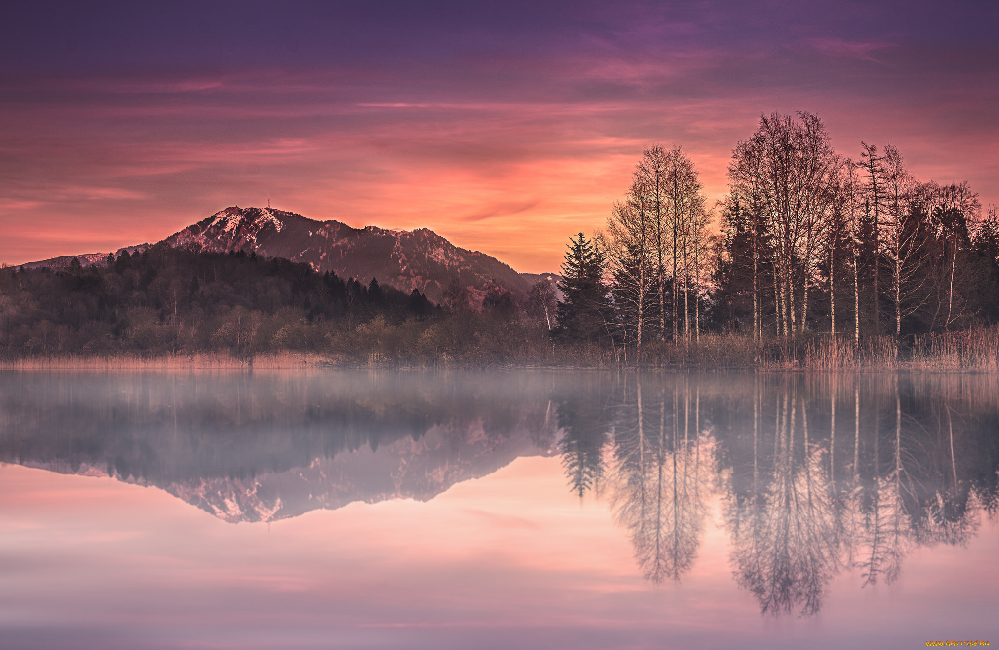 природа, реки, озера, горы, озеро, деревья, bavaria, germany, бавария, германия