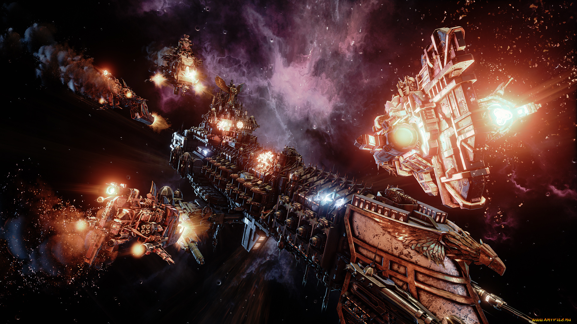 battlefleet, gothic, , armada, видео, игры, battlefleet, gothic, armada, стратегия, космос, action