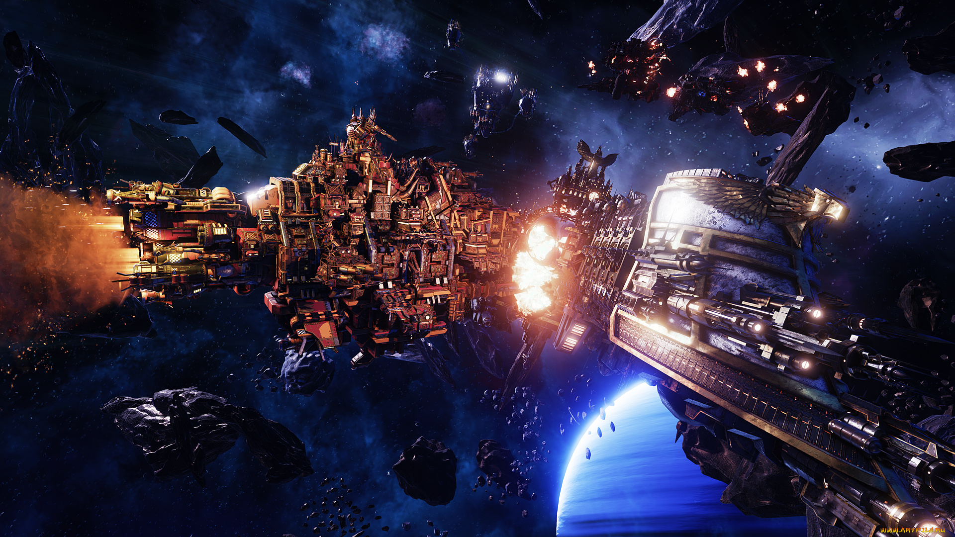 battlefleet, gothic, , armada, видео, игры, battlefleet, gothic, armada, стратегия, космос, action