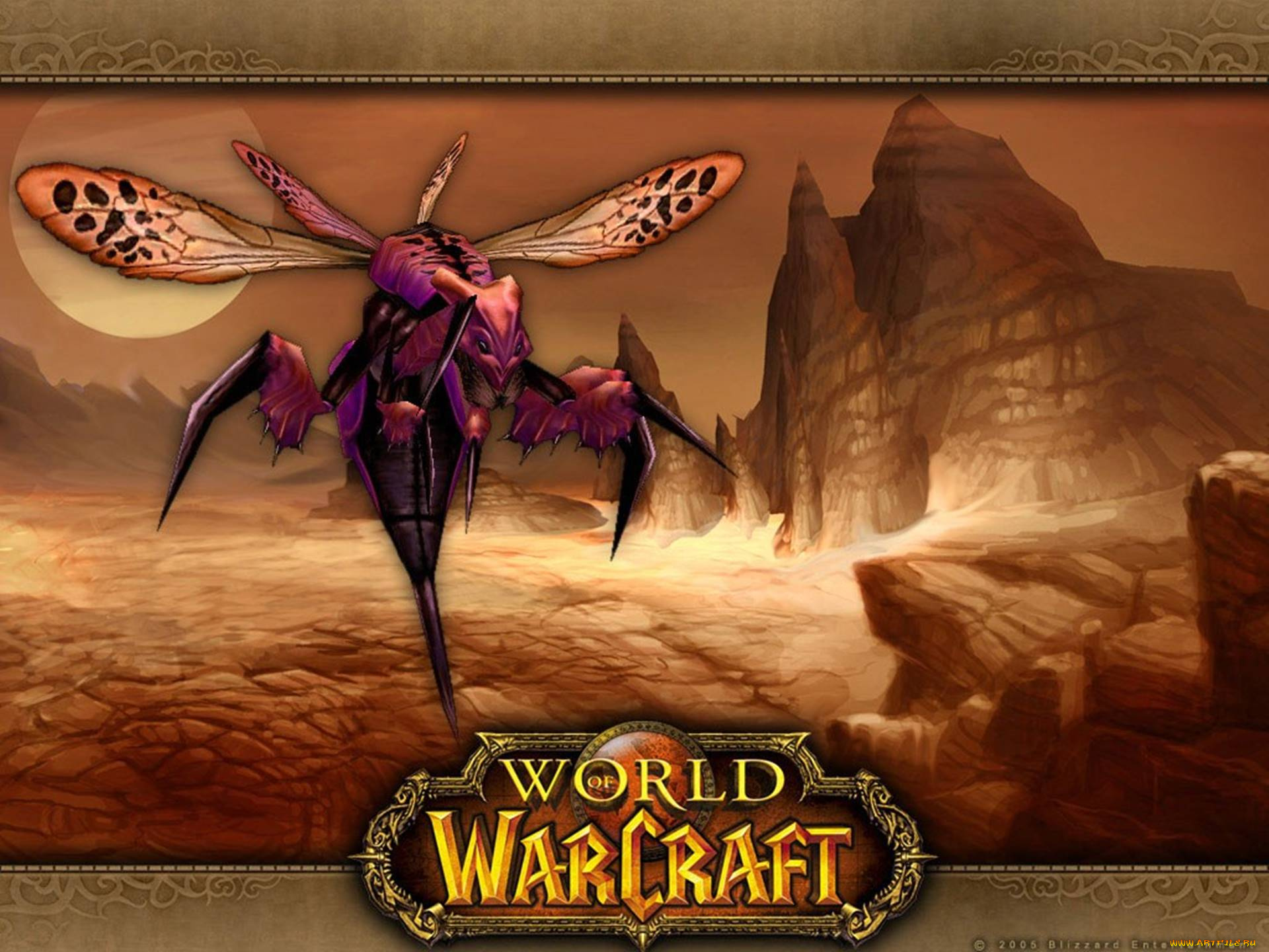 видео, игры, world, of, warcraft, монстр, крылья, скалы