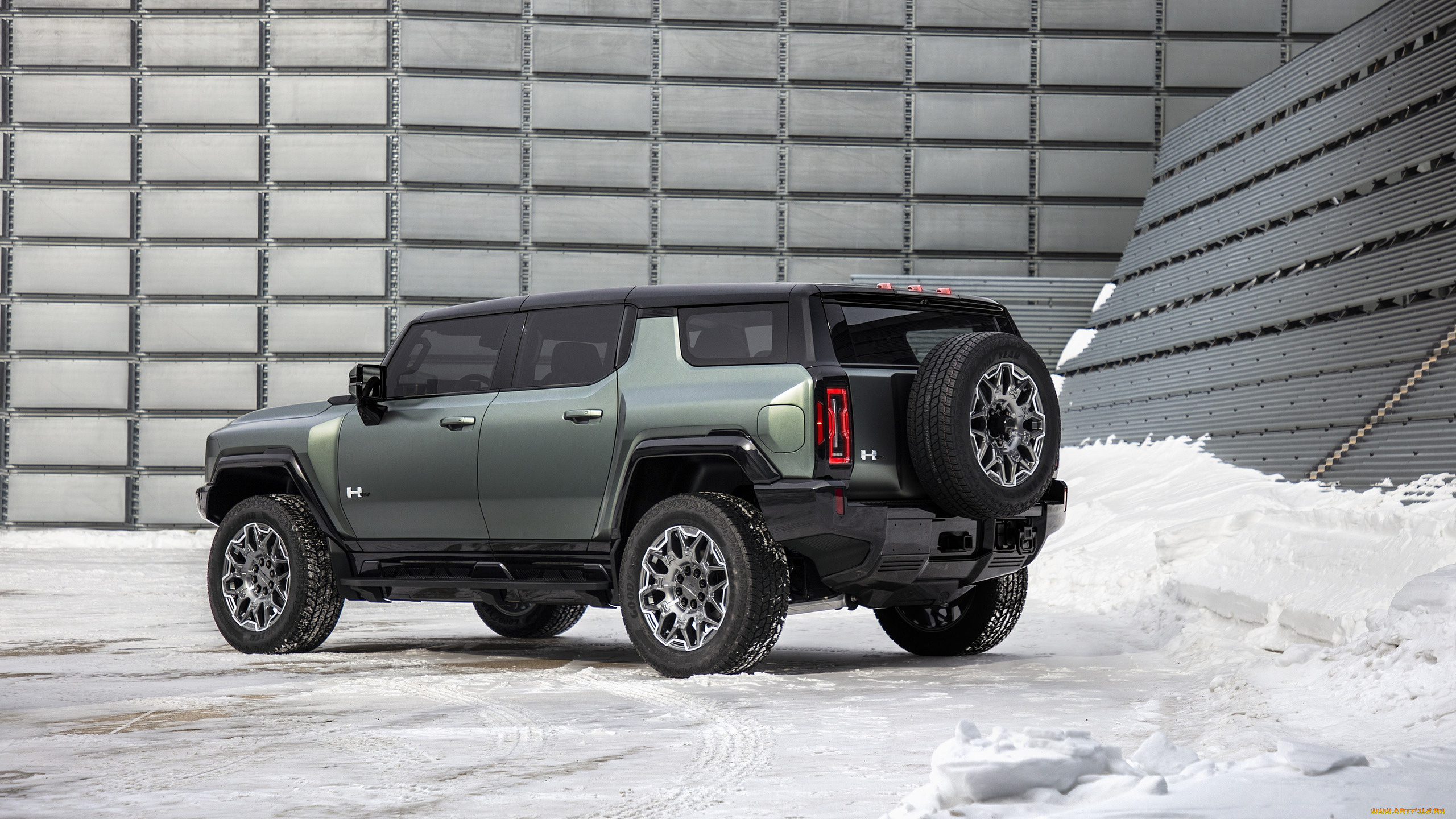 2024, gmc, hummer, ev, suv, автомобили, gm-gmc, 2024, gmc, hummer, ev, suv, хаммер, внедорожник, снег