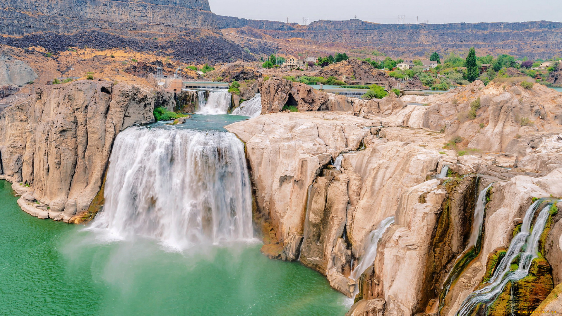 shoshone, waterfall, idaho, природа, водопады, shoshone, waterfall