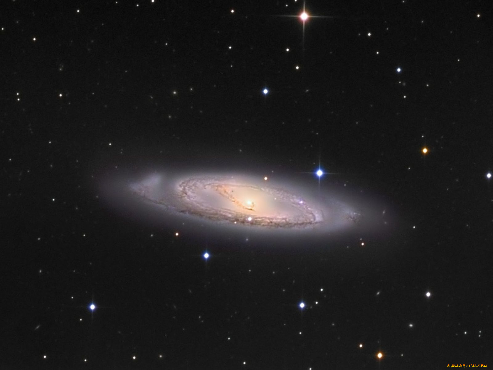 м65, космос, галактики, туманности