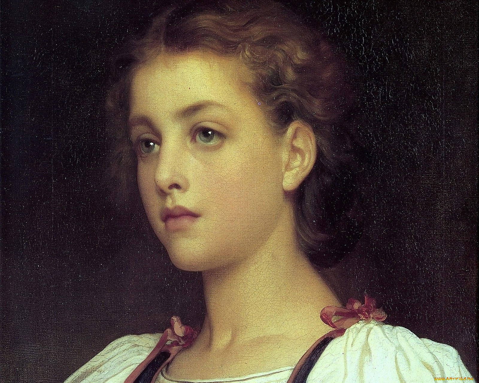 лорд, фредерик, лейтон, биондина, рисованные, frederick, leighton, глаза, взгляд