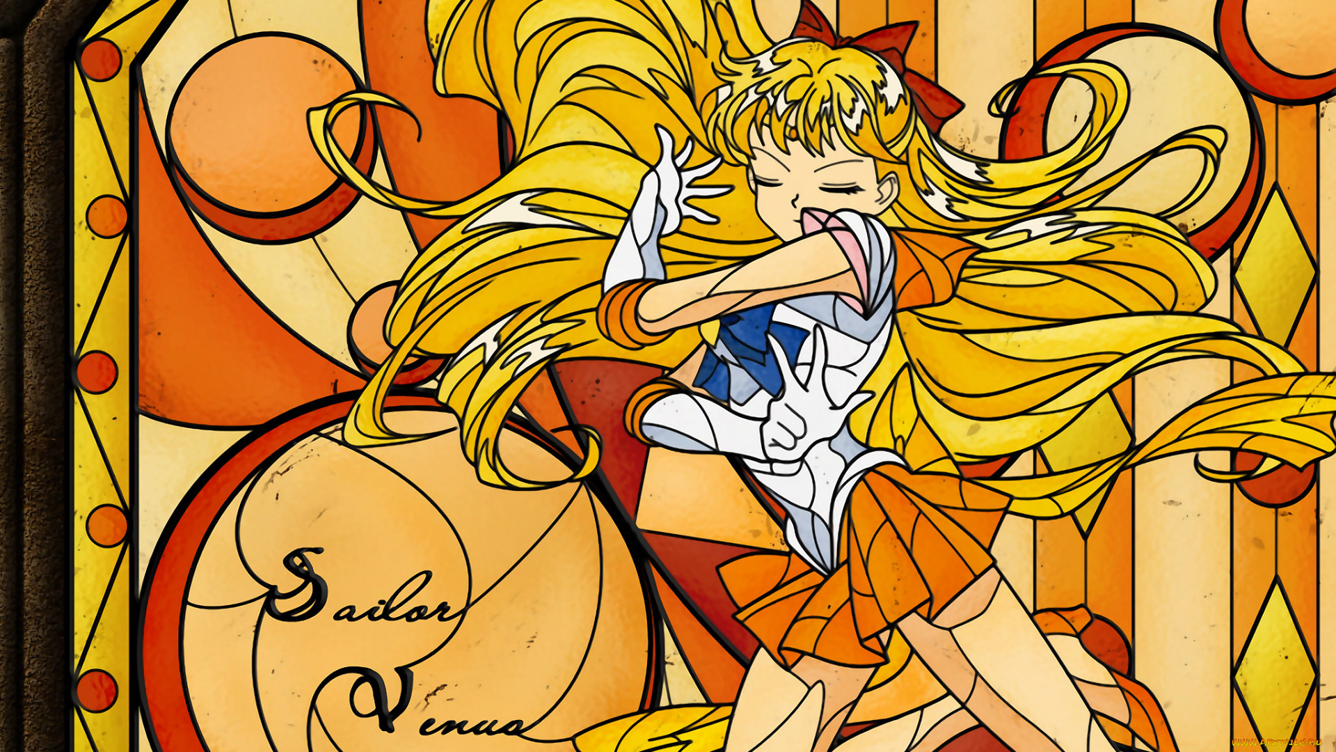 sailor, venus, аниме, moon