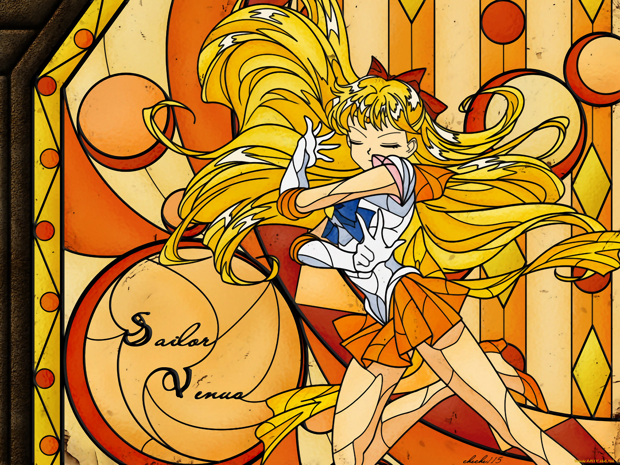 sailor, venus, аниме, moon