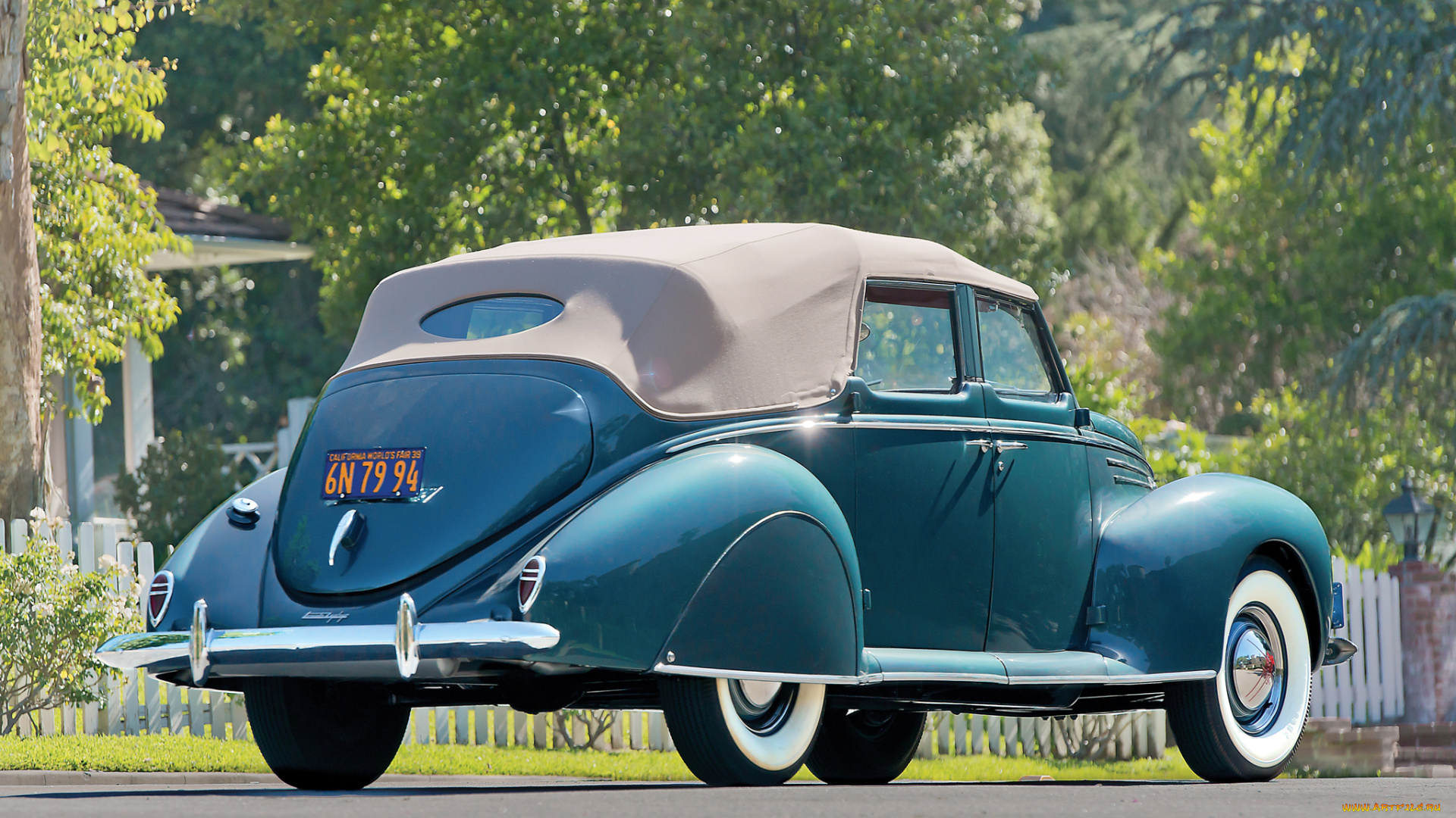 автомобили, lincoln, sedan, convertible, 1939, г, zephyr, 96h-74