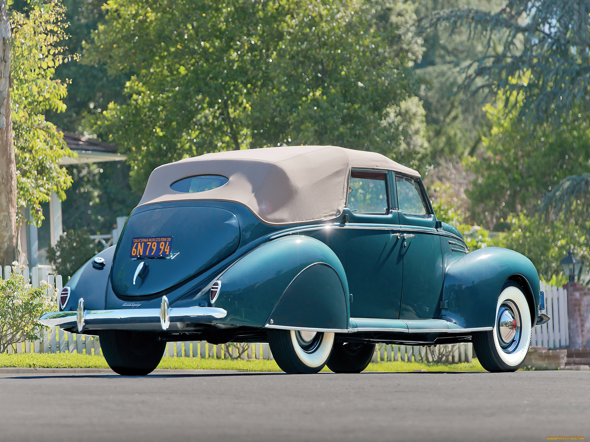 автомобили, lincoln, sedan, convertible, 1939, г, zephyr, 96h-74